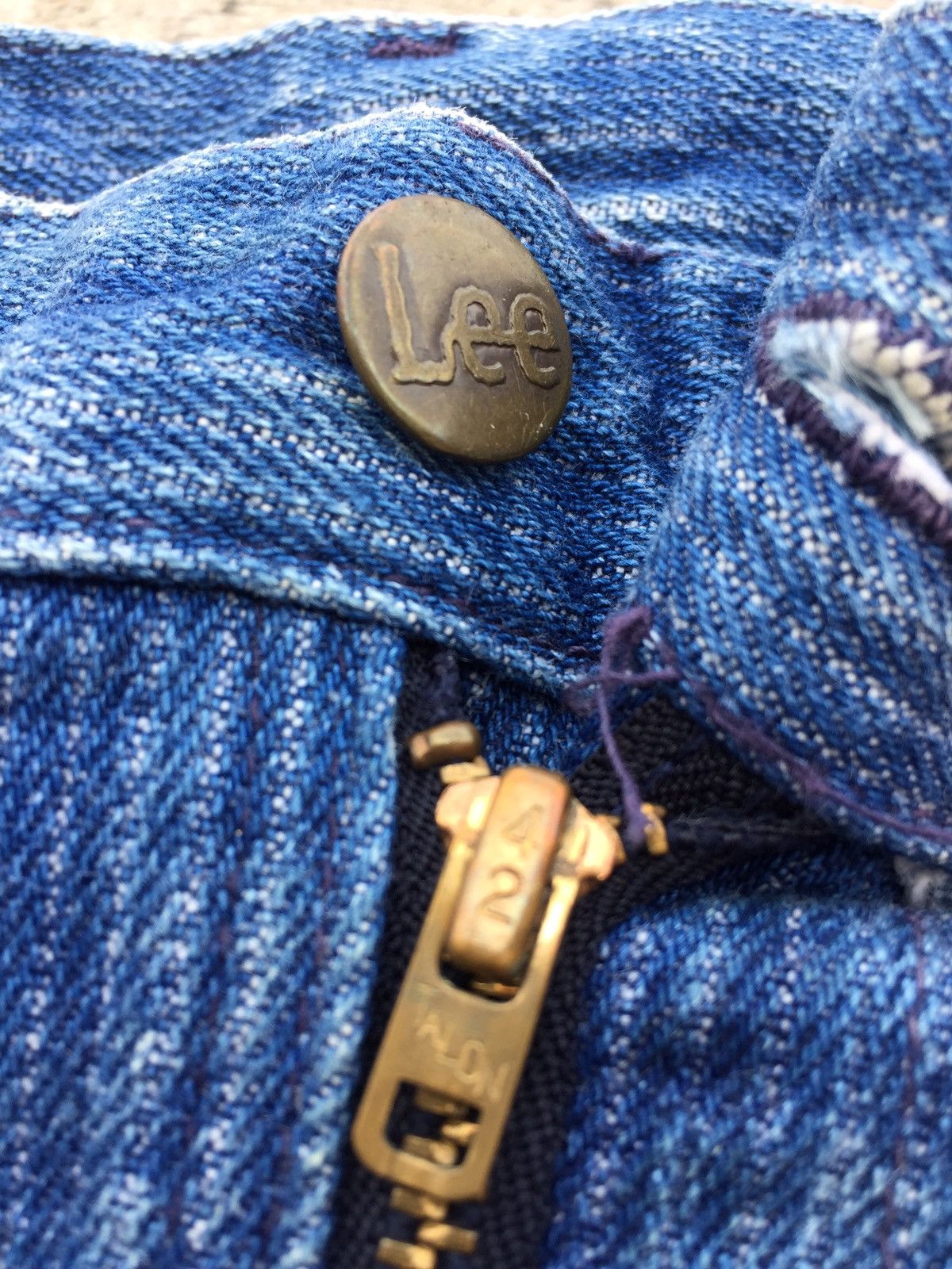 Lee Baggy Jeans 80s Vintage Lee Made in USA mk Size US 36 / EU 52 - 9 Thumbnail