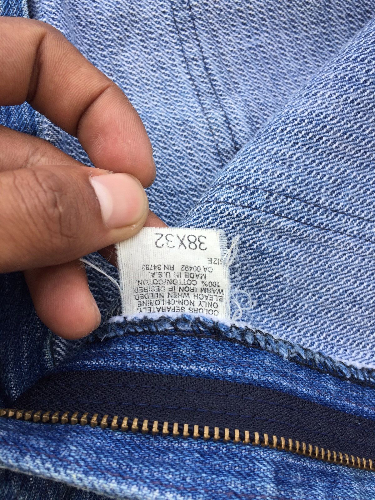 Lee Baggy Jeans 80s Vintage Lee Made in USA mk Size US 36 / EU 52 - 11 Thumbnail