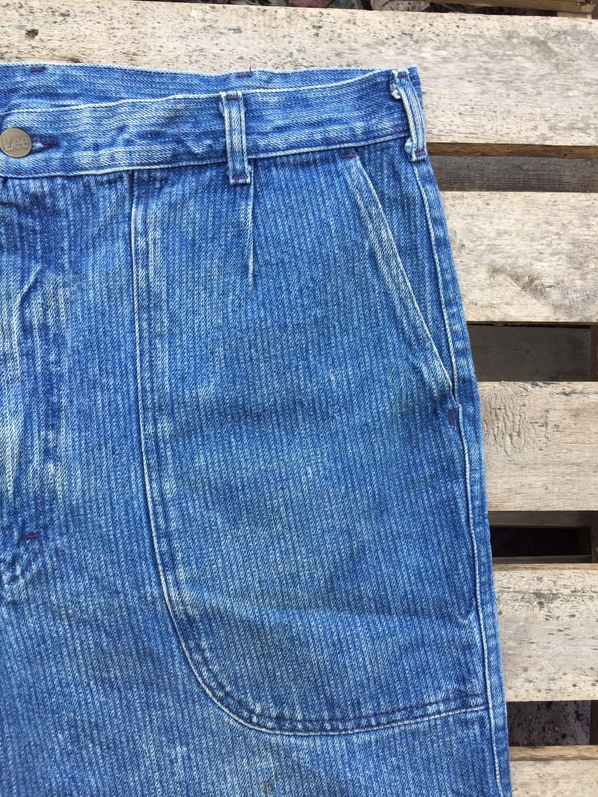 Lee Baggy Jeans 80s Vintage Lee Made in USA mk Size US 36 / EU 52 - 3 Thumbnail