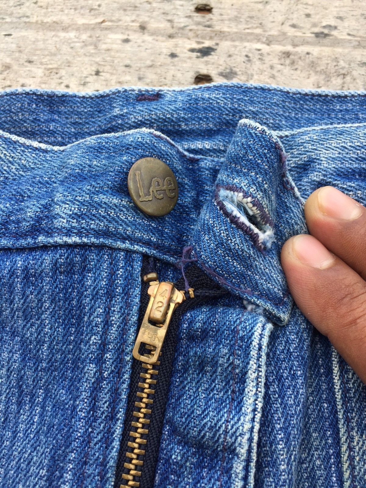 Lee Baggy Jeans 80s Vintage Lee Made in USA mk Size US 36 / EU 52 - 10 Thumbnail