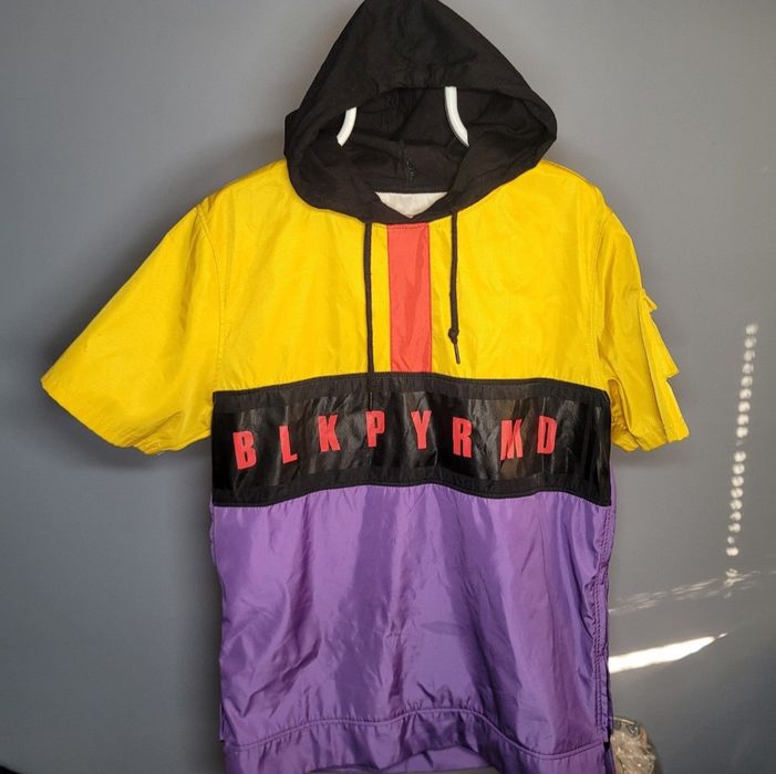 Yellow black sales pyramid hoodie