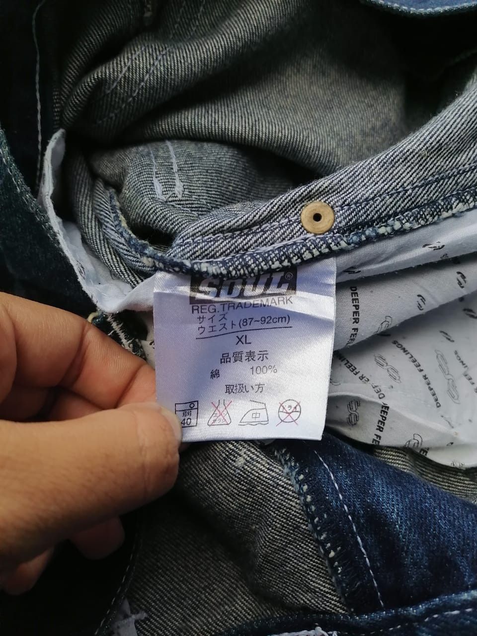 Other Deeper Feelings Nice Design Denim Jeans Size US 34 / EU 50 - 5 Thumbnail