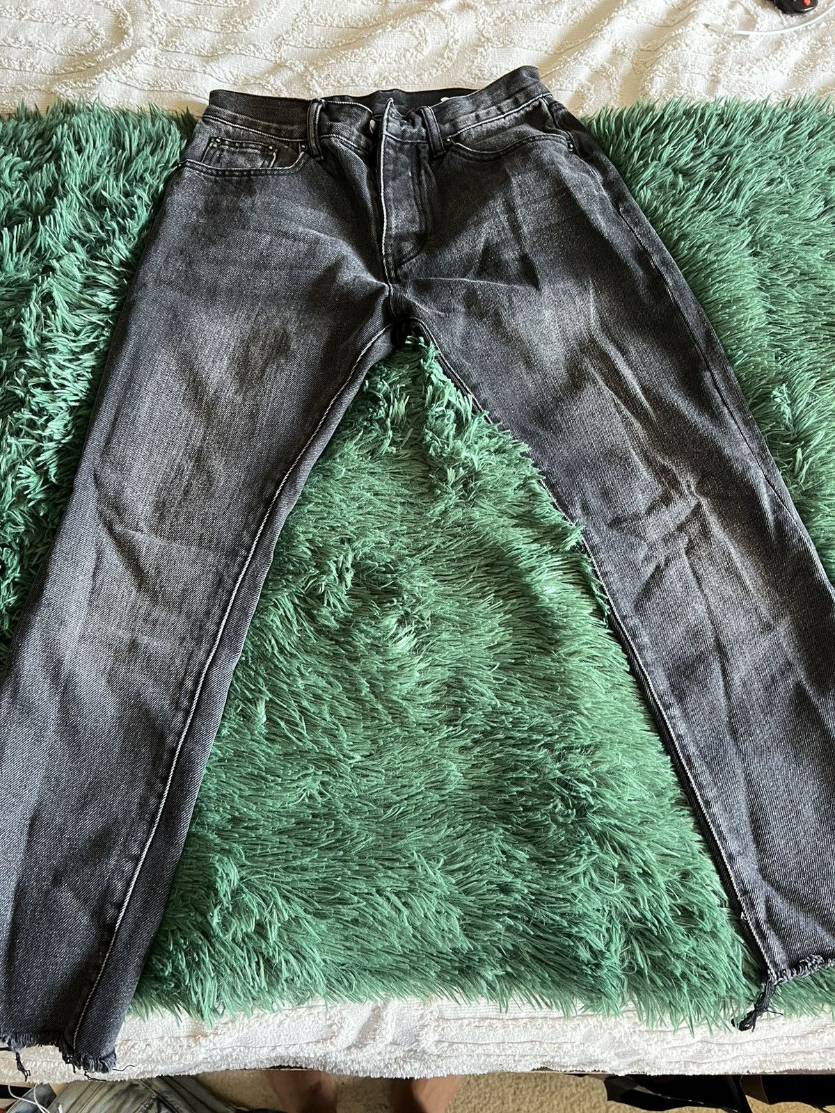 MNML MNML D212 Cropped Black Denim Size US 29 - 1 Thumbnail
