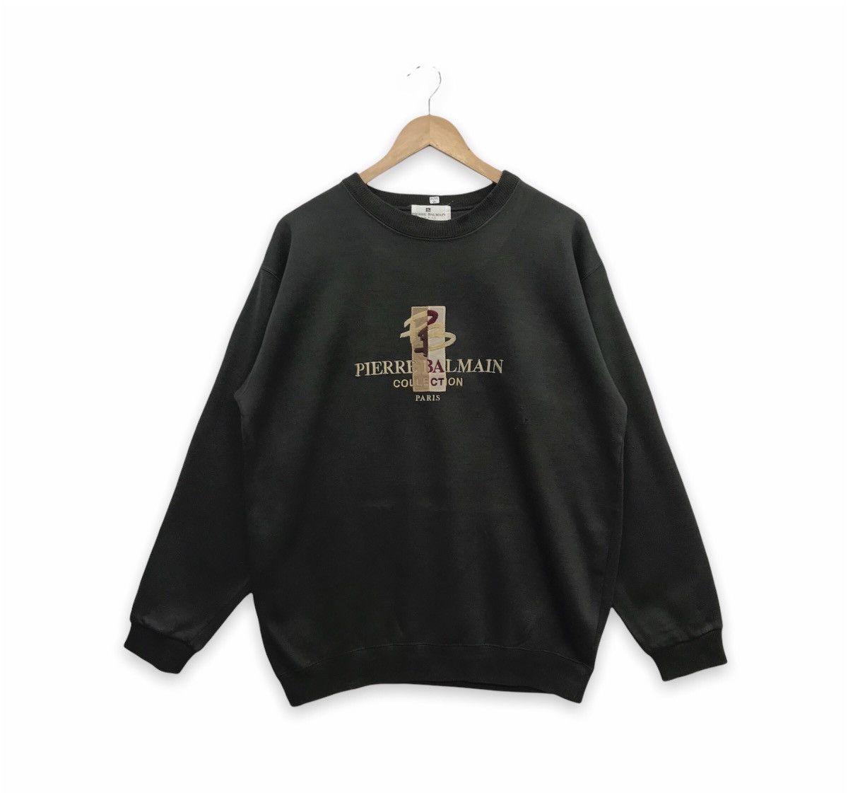 Designer × Pierre Balmain × Vintage Rare!! Vintage Pierre Balmain Paris Embroidery Spellout Size US L / EU 52-54 / 3 - 1 Thumbnail