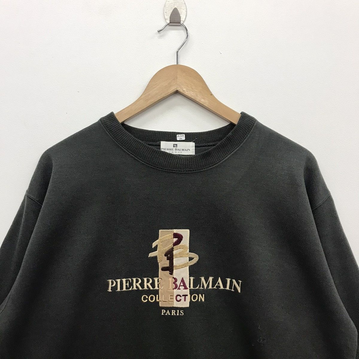Designer × Pierre Balmain × Vintage Rare!! Vintage Pierre Balmain Paris Embroidery Spellout Size US L / EU 52-54 / 3 - 2 Thumbnail