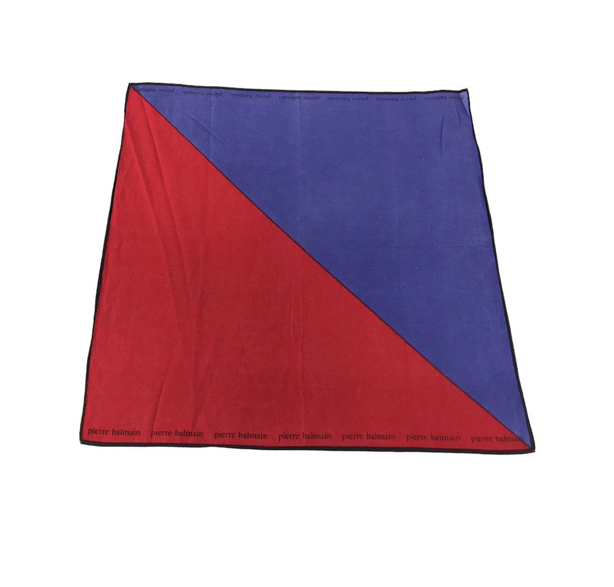 Pierre Balmain × Vintage Vintage Pierre Balmain Two Tone Simple Design Handkerchief Size ONE SIZE - 2 Thumbnail