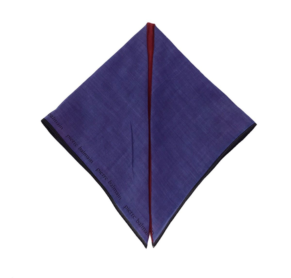Pierre Balmain × Vintage Vintage Pierre Balmain Two Tone Simple Design Handkerchief Size ONE SIZE - 1 Thumbnail