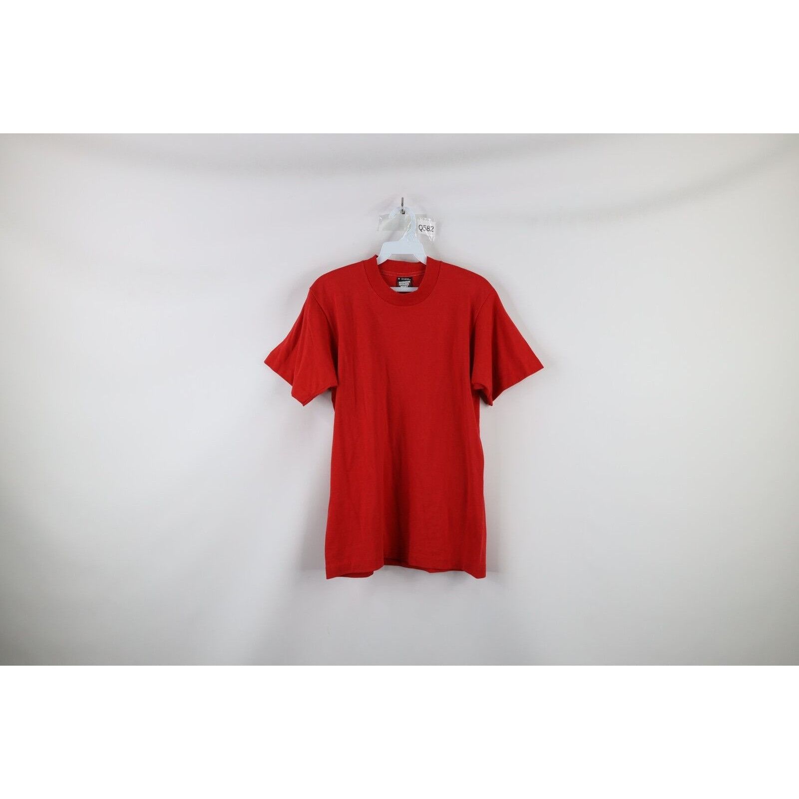 Vintage Vintage 90s Streetwear Faded Blank Short Sleeve T-Shirt Red Size US M / EU 48-50 / 2 - 1 Thumbnail