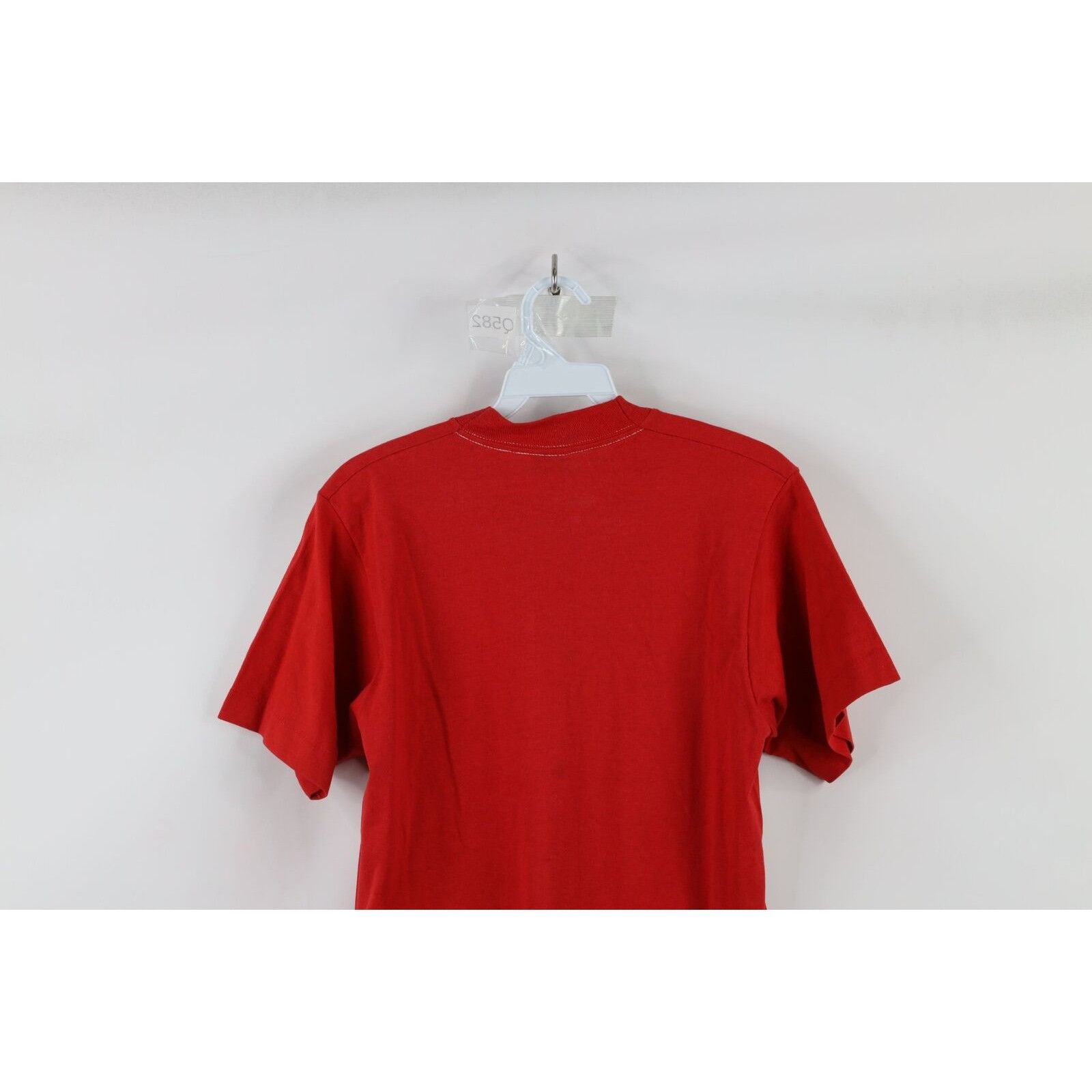 Vintage Vintage 90s Streetwear Faded Blank Short Sleeve T-Shirt Red Size US M / EU 48-50 / 2 - 6 Thumbnail