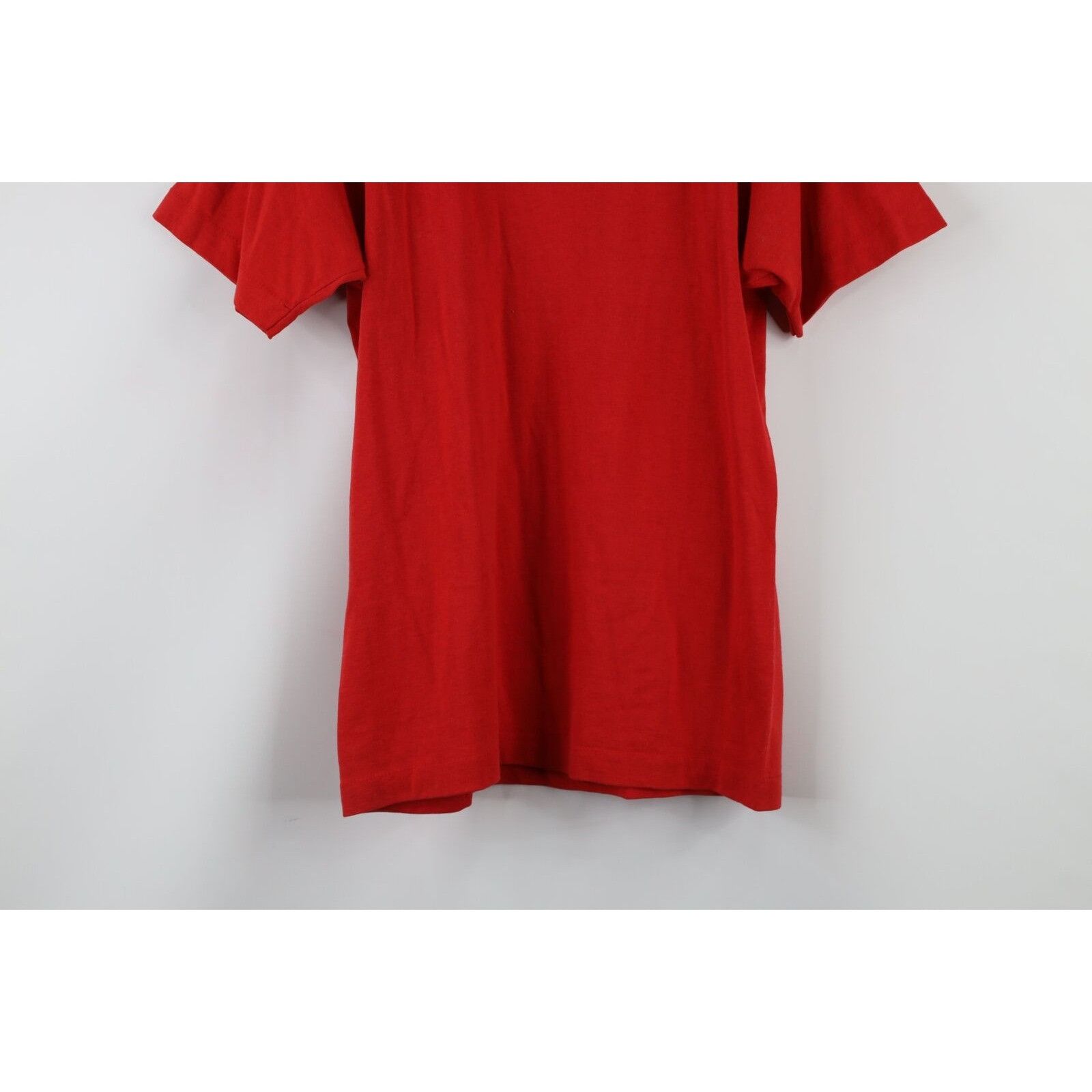 Vintage Vintage 90s Streetwear Faded Blank Short Sleeve T-Shirt Red Size US M / EU 48-50 / 2 - 3 Thumbnail