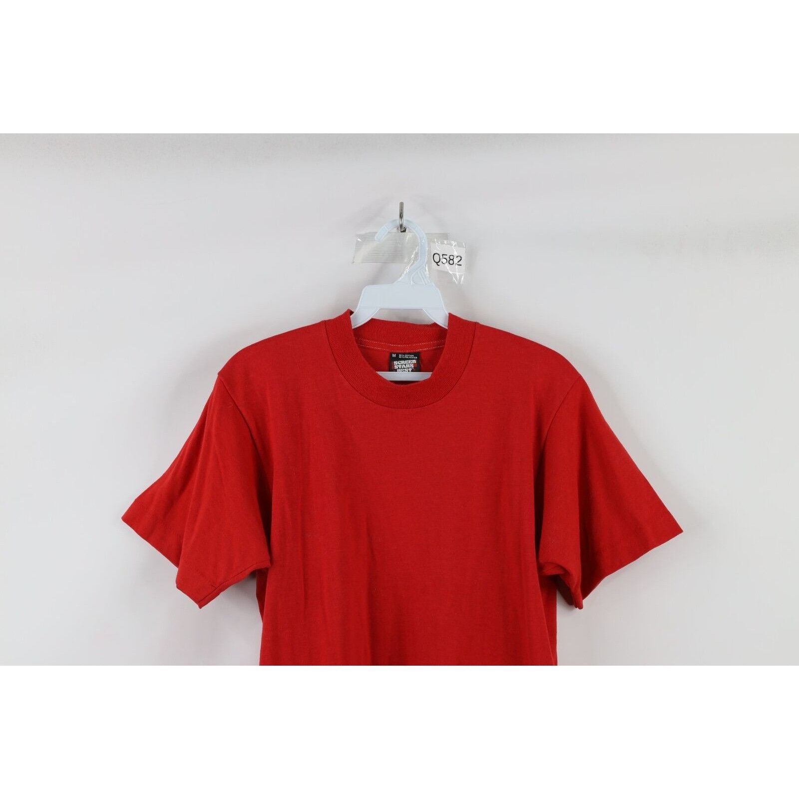 Vintage Vintage 90s Streetwear Faded Blank Short Sleeve T-Shirt Red Size US M / EU 48-50 / 2 - 2 Thumbnail