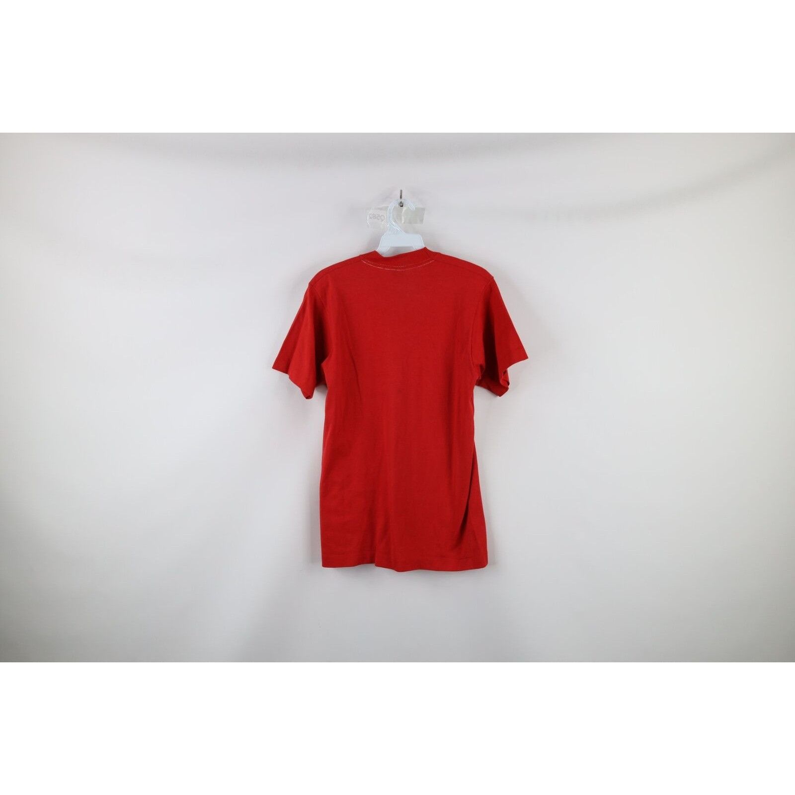 Vintage Vintage 90s Streetwear Faded Blank Short Sleeve T-Shirt Red Size US M / EU 48-50 / 2 - 5 Thumbnail