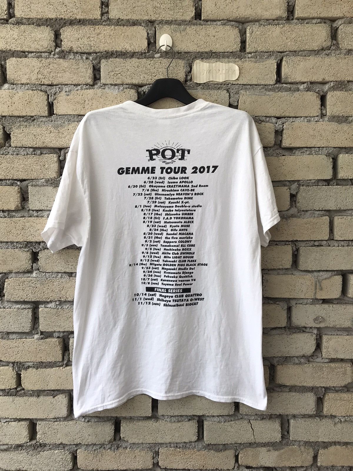Band Tees POT Band Tee Gemme Album Tour Japanese Band Size US L / EU 52-54 / 3 - 5 Thumbnail