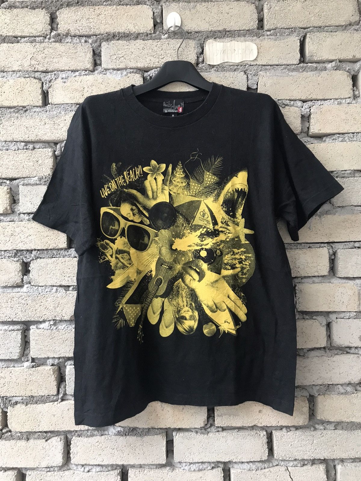 Quiksilver Quiksilver Tee Live On The Beach Nice Screen Surfwear Size US L / EU 52-54 / 3 - 1 Thumbnail