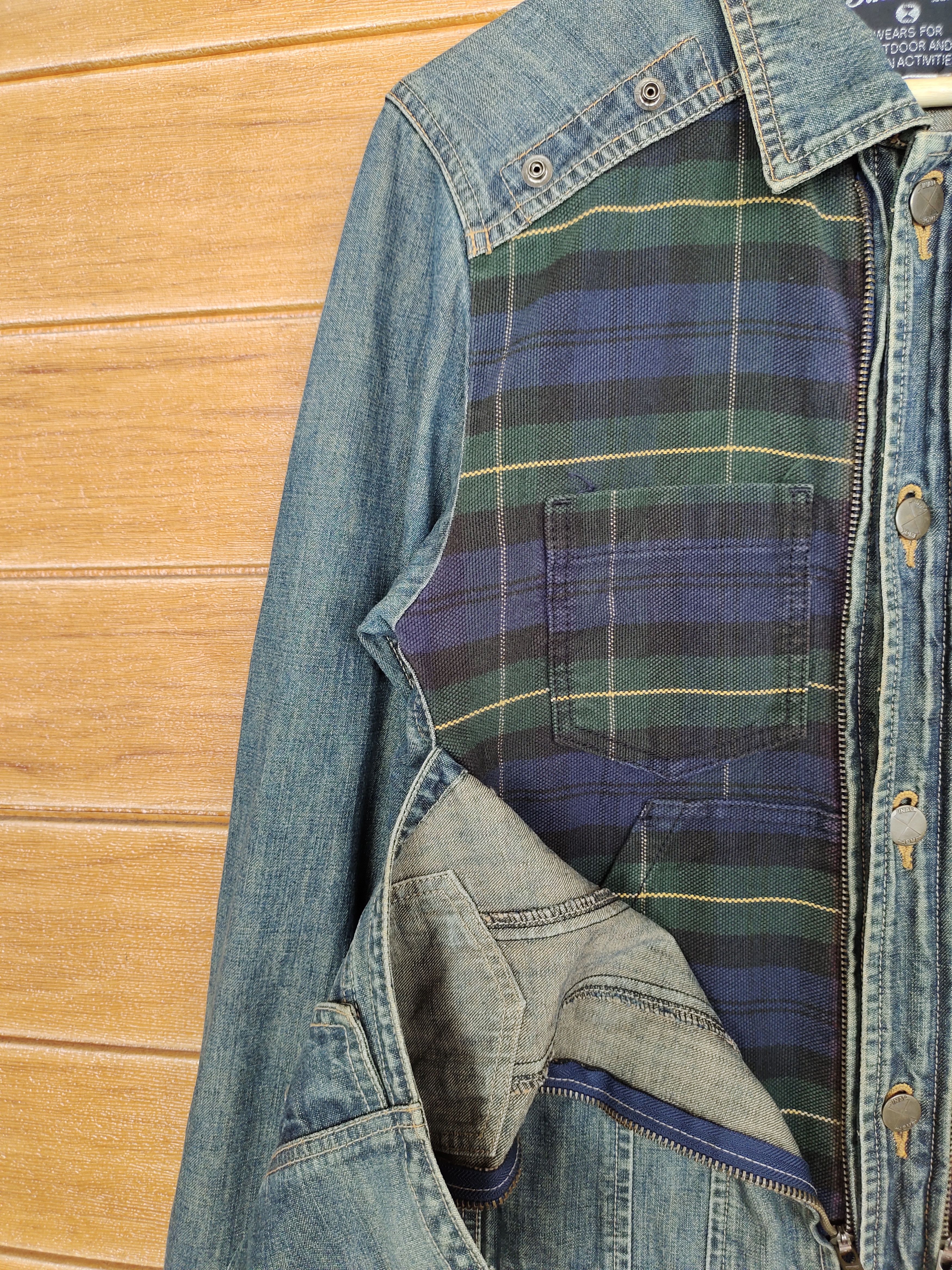 Final Home Iconic Piece Issey Miyake Final Home Open Chest Denim Jacket Size US S / EU 44-46 / 1 - 10 Thumbnail