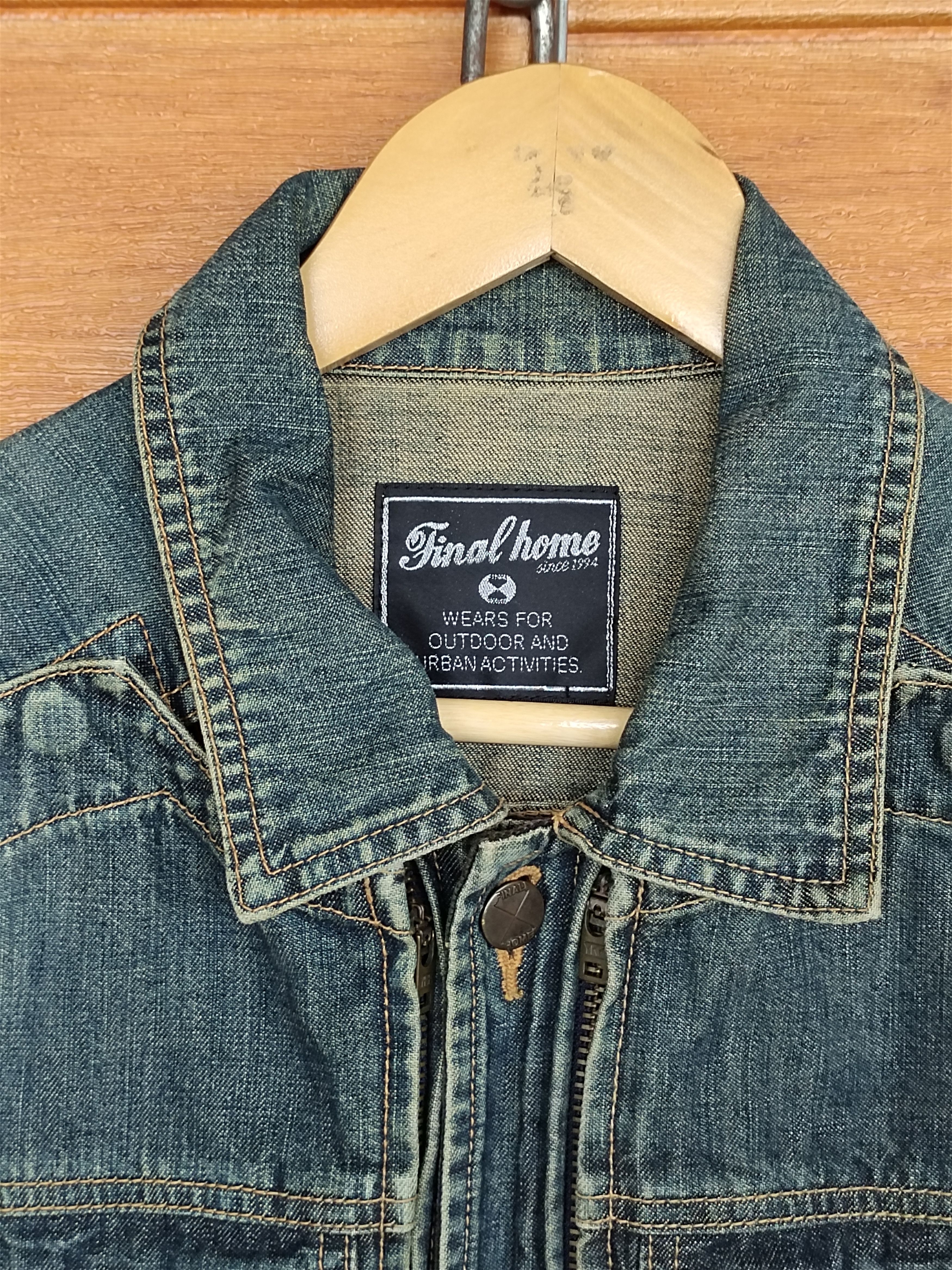 Final Home Iconic Piece Issey Miyake Final Home Open Chest Denim Jacket Size US S / EU 44-46 / 1 - 3 Thumbnail
