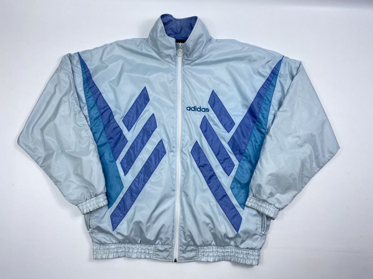 Adidas 🔥LASTDROP🔥 90s Adidas Abstract Nylon Track Jacket Vintage Size US XL / EU 56 / 4 - 6 Thumbnail