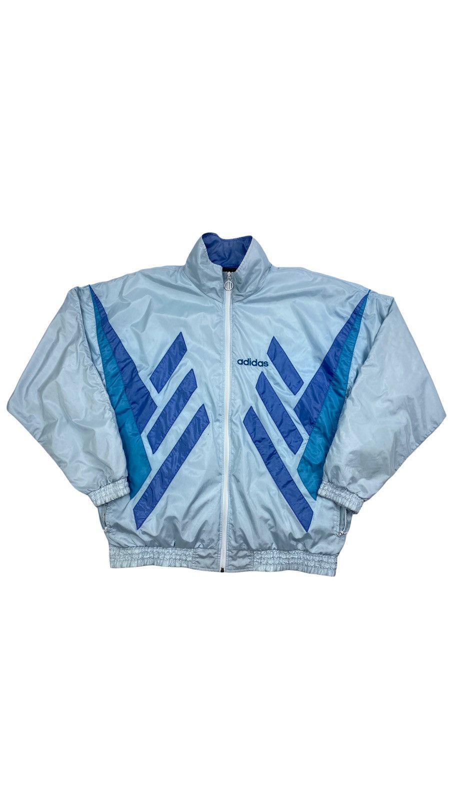 Adidas 🔥LASTDROP🔥 90s Adidas Abstract Nylon Track Jacket Vintage Size US XL / EU 56 / 4 - 1 Thumbnail