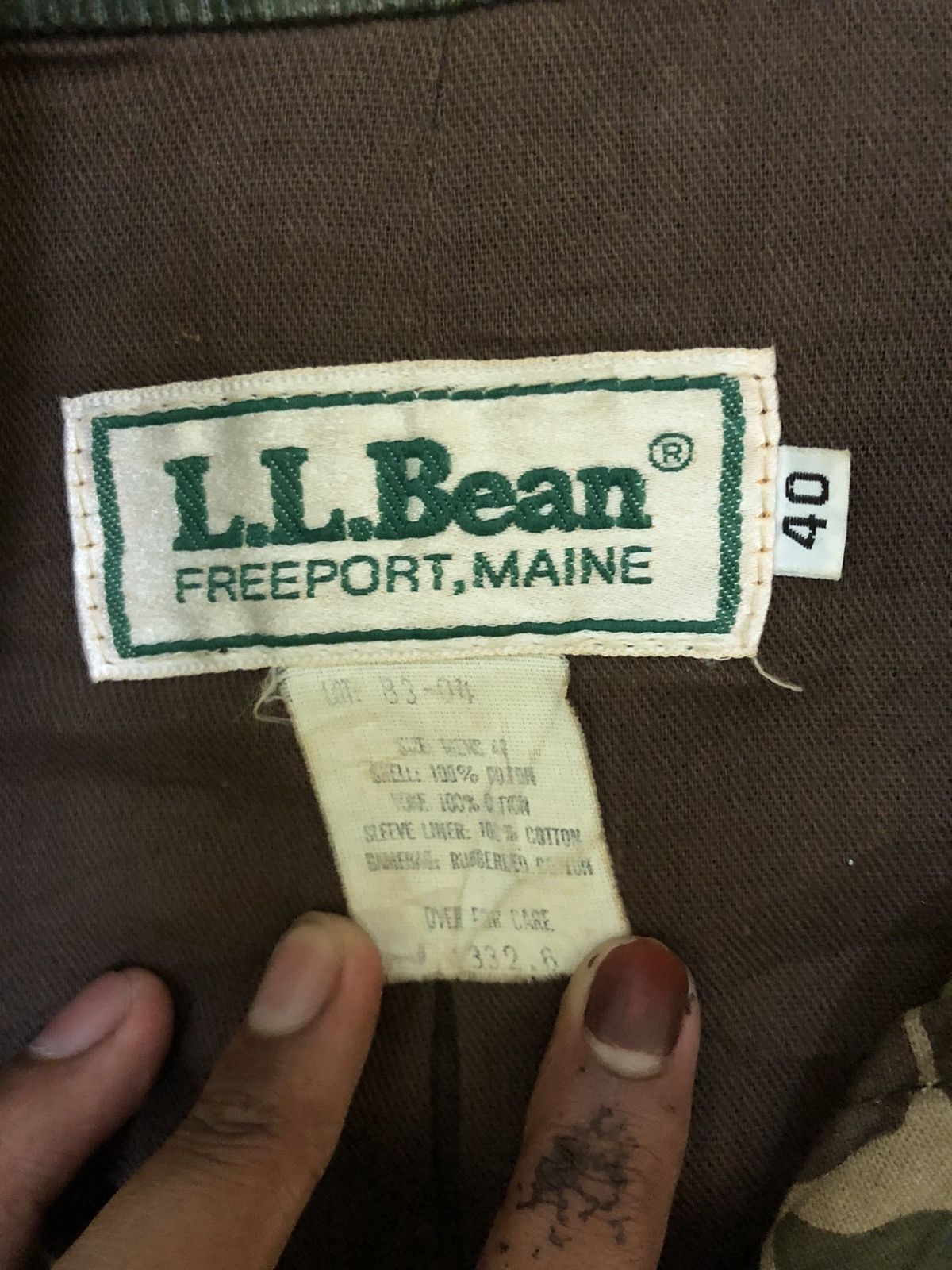 L.L. Bean Vintage L.L.Bean Camo MIlitary Style Jacket Size US M / EU 48-50 / 2 - 12 Thumbnail