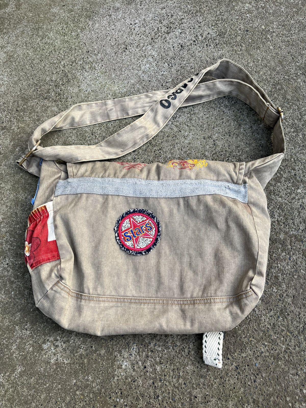 Other Vintage y2k Flowers Messenger Bag Multi Pocket Utility Size ONE SIZE - 5 Thumbnail