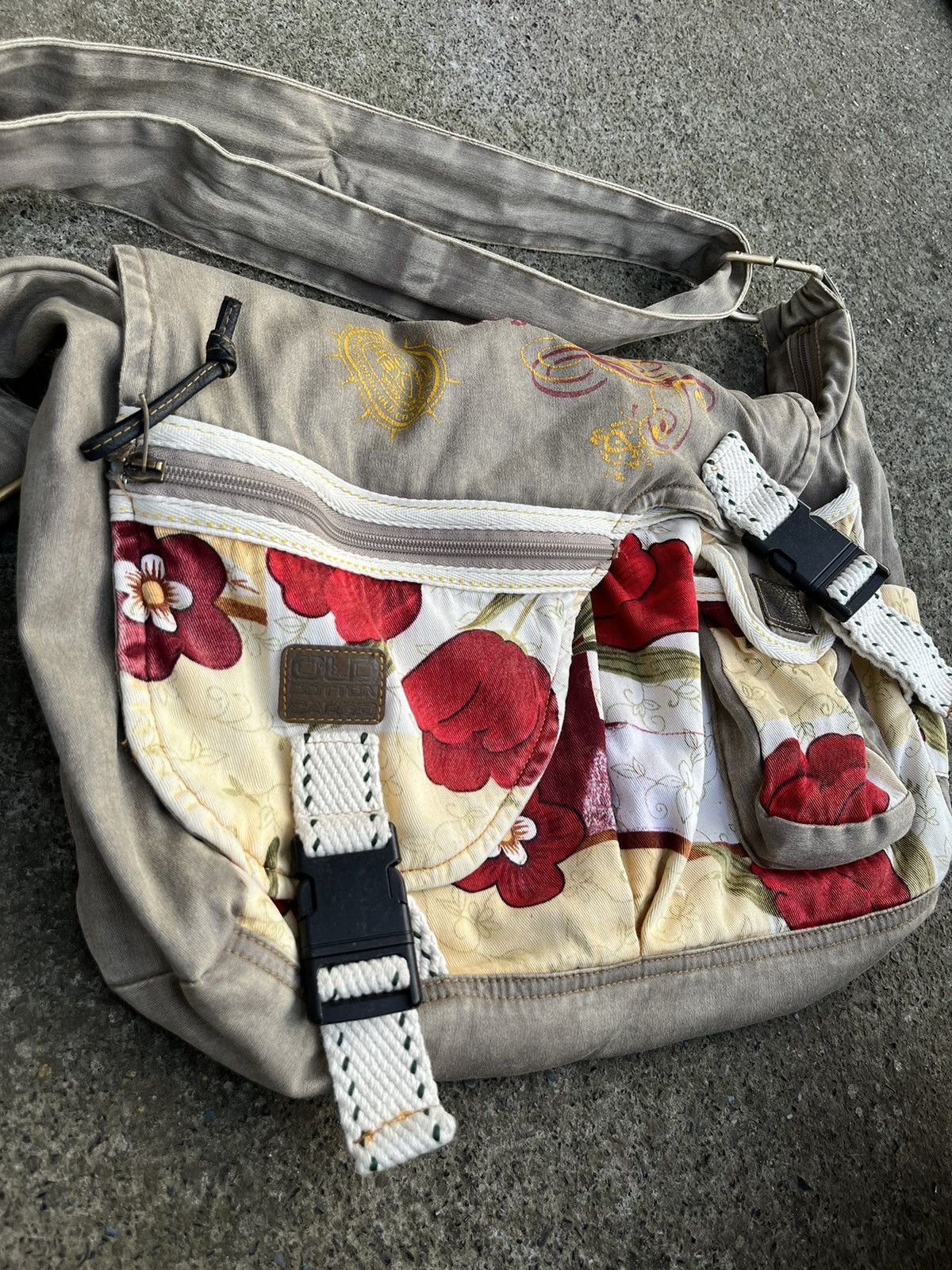 Other Vintage y2k Flowers Messenger Bag Multi Pocket Utility Size ONE SIZE - 7 Thumbnail