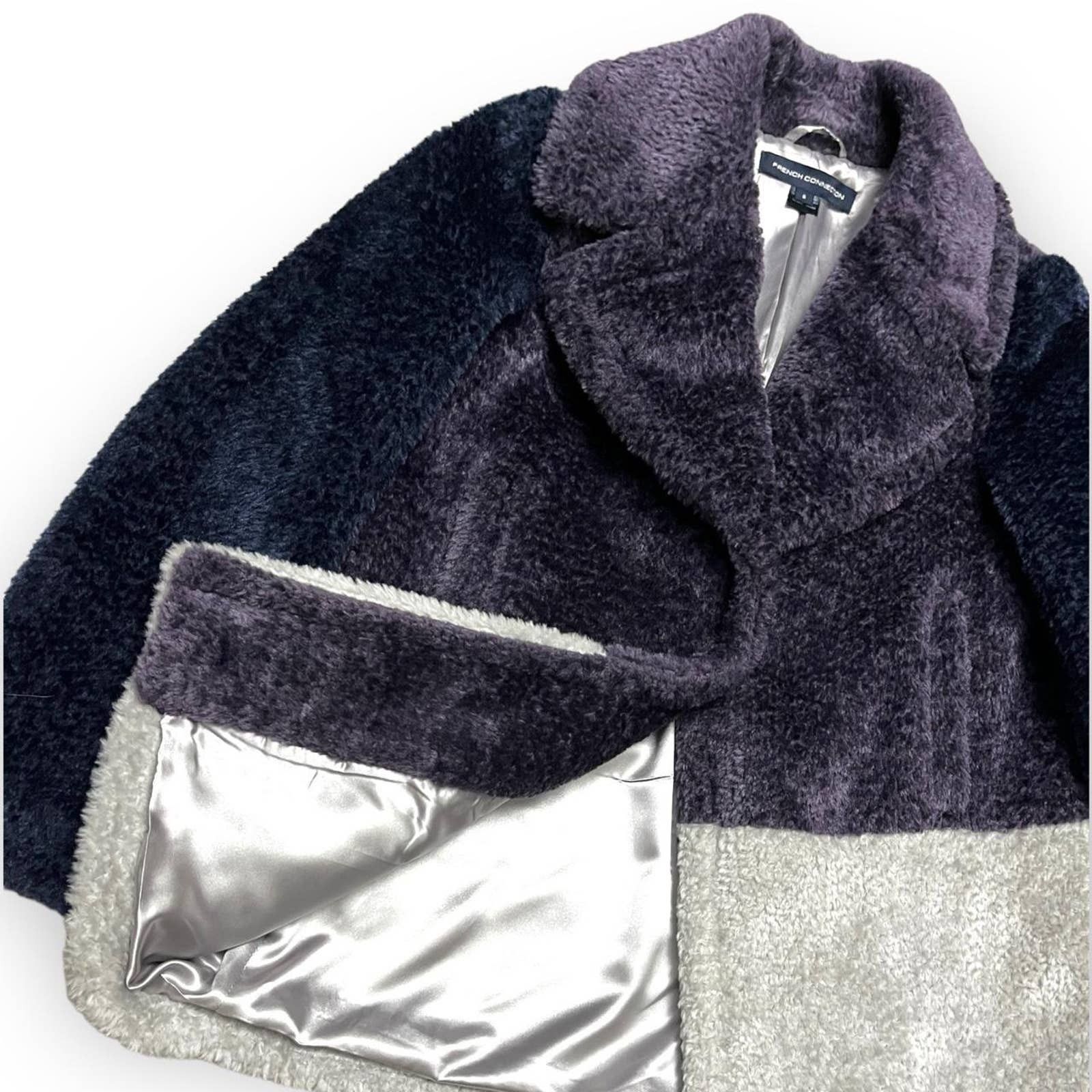 French Connection French Connection FAUX FUR Luxury Designer Winter Coat Size S / US 4 / IT 40 - 2 Thumbnail