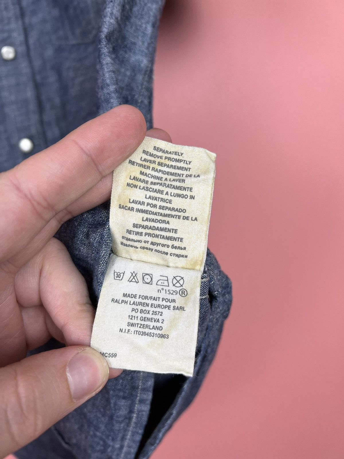 Ralph Lauren Denim and supply ralph shirt flag sleeve button sale Size US M / EU 48-50 / 2 - 7 Thumbnail