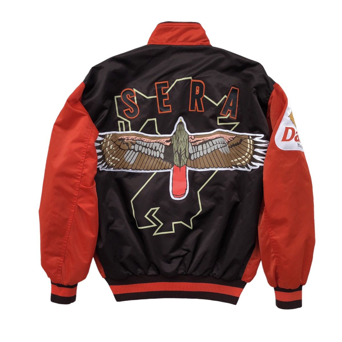 Vintage Vintage FUKUOKA DAIEI HAWKS Varsity Jacket Size US L / EU 52-54 / 3 - 3 Thumbnail