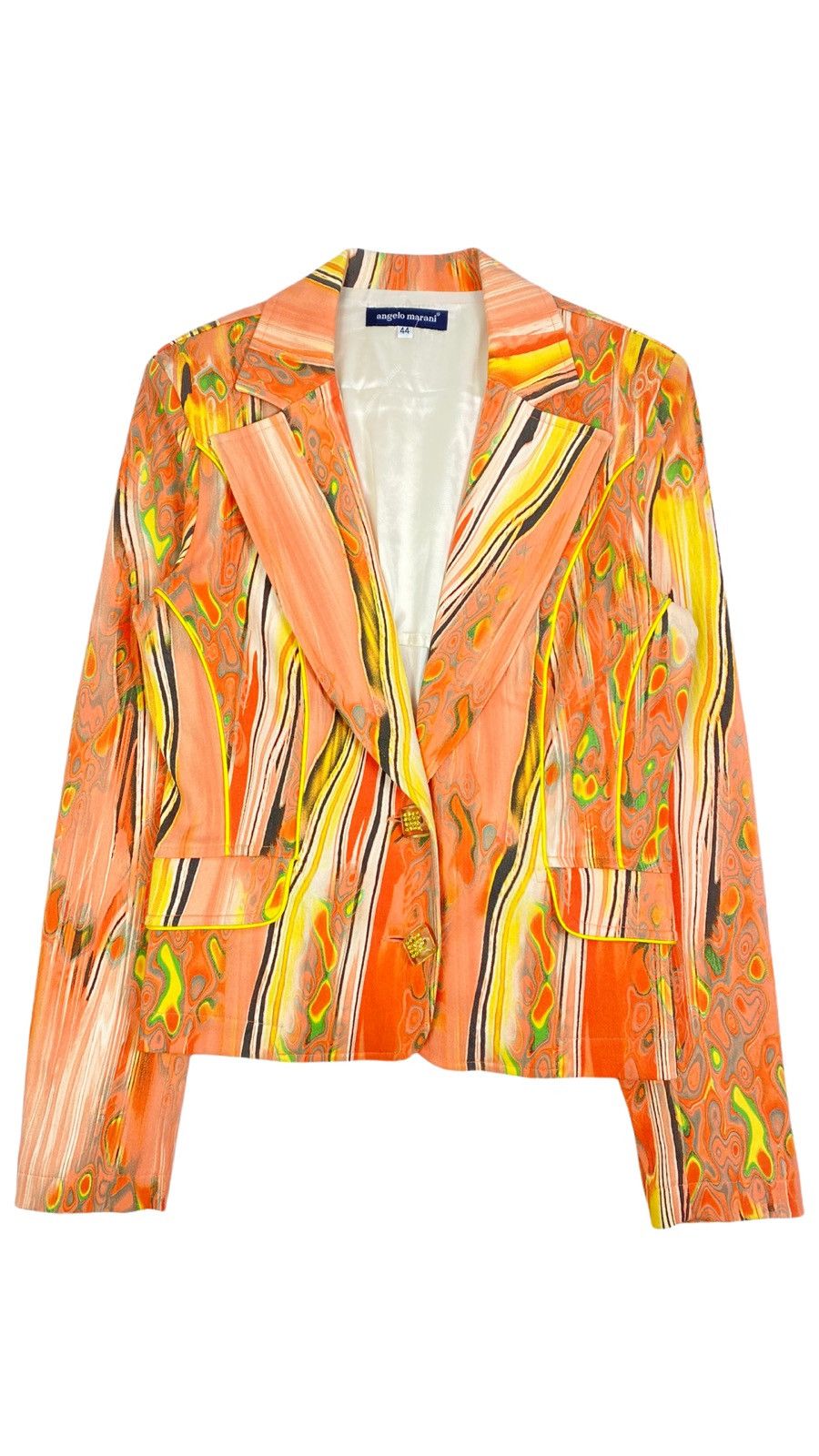 Vintage 🔥LASTDROP🔥 W' Italy Acid Abstract Rusted Jacket Coat Size M / US 6-8 / IT 42-44 - 1 Thumbnail