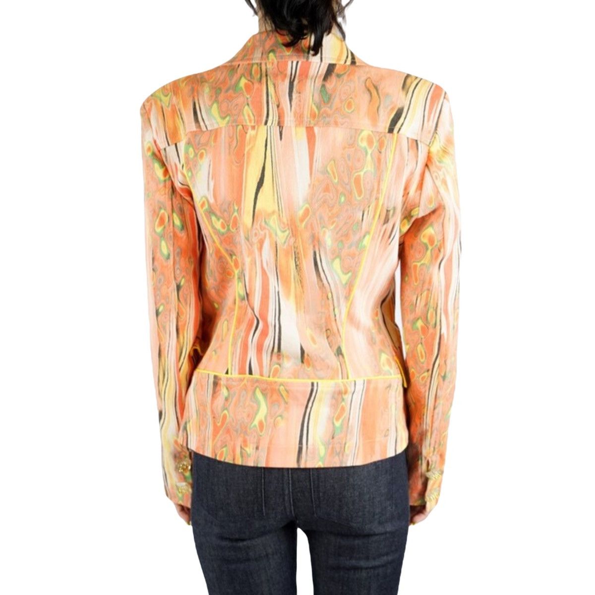 Vintage 🔥LASTDROP🔥 W' Italy Acid Abstract Rusted Jacket Coat Size M / US 6-8 / IT 42-44 - 4 Thumbnail