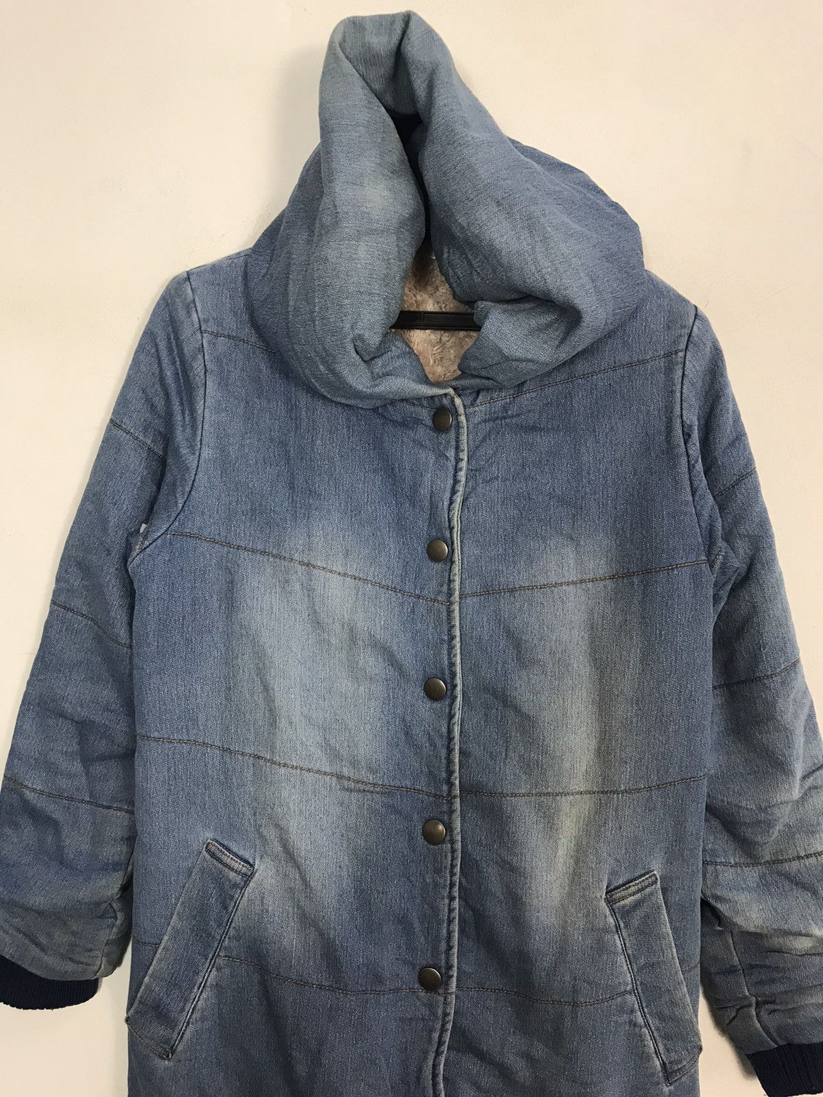 Japanese Brand Archives Hoodies Denim Parka Jacket Sherpa Inner Fluffy Size US M / EU 48-50 / 2 - 2 Thumbnail