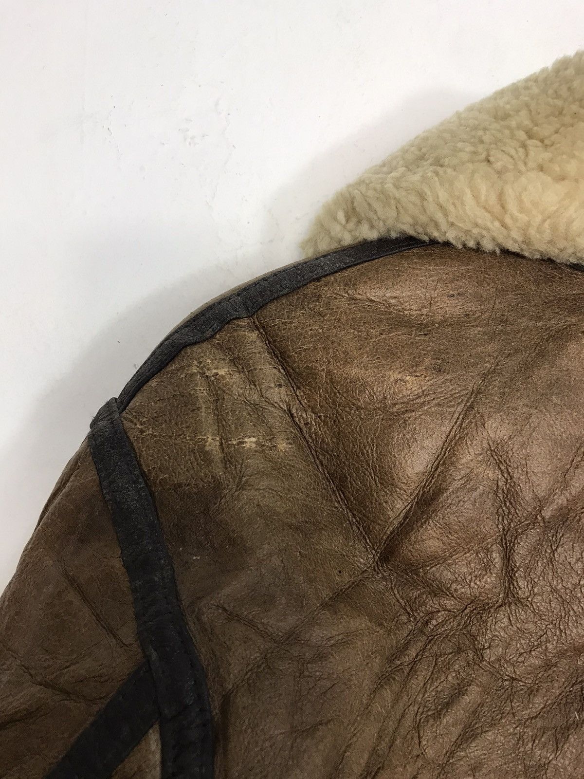 Genuine Leather 90s Type B3 Flight Bomber Sherpa Jacket Leather Size US M / EU 48-50 / 2 - 14 Thumbnail