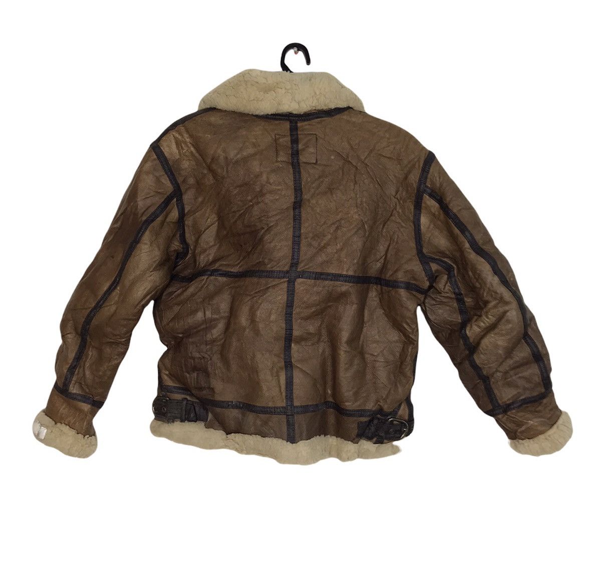 Genuine Leather 90s Type B3 Flight Bomber Sherpa Jacket Leather Size US M / EU 48-50 / 2 - 2 Thumbnail
