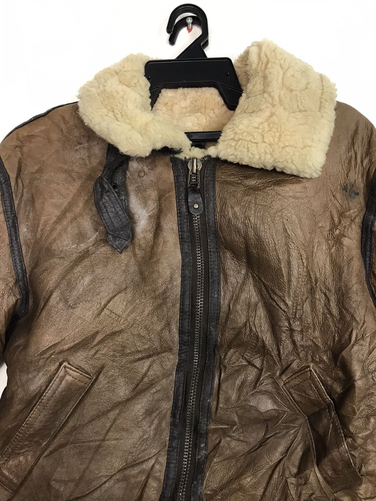 Genuine Leather 90s Type B3 Flight Bomber Sherpa Jacket Leather Size US M / EU 48-50 / 2 - 3 Thumbnail