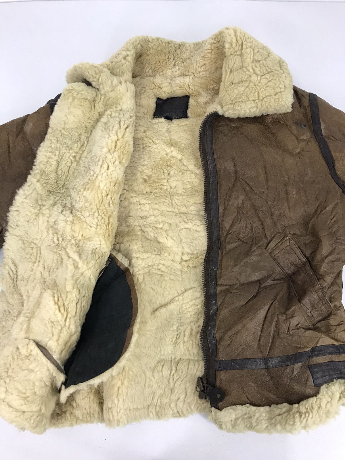 Genuine Leather 90s Type B3 Flight Bomber Sherpa Jacket Leather Size US M / EU 48-50 / 2 - 4 Thumbnail