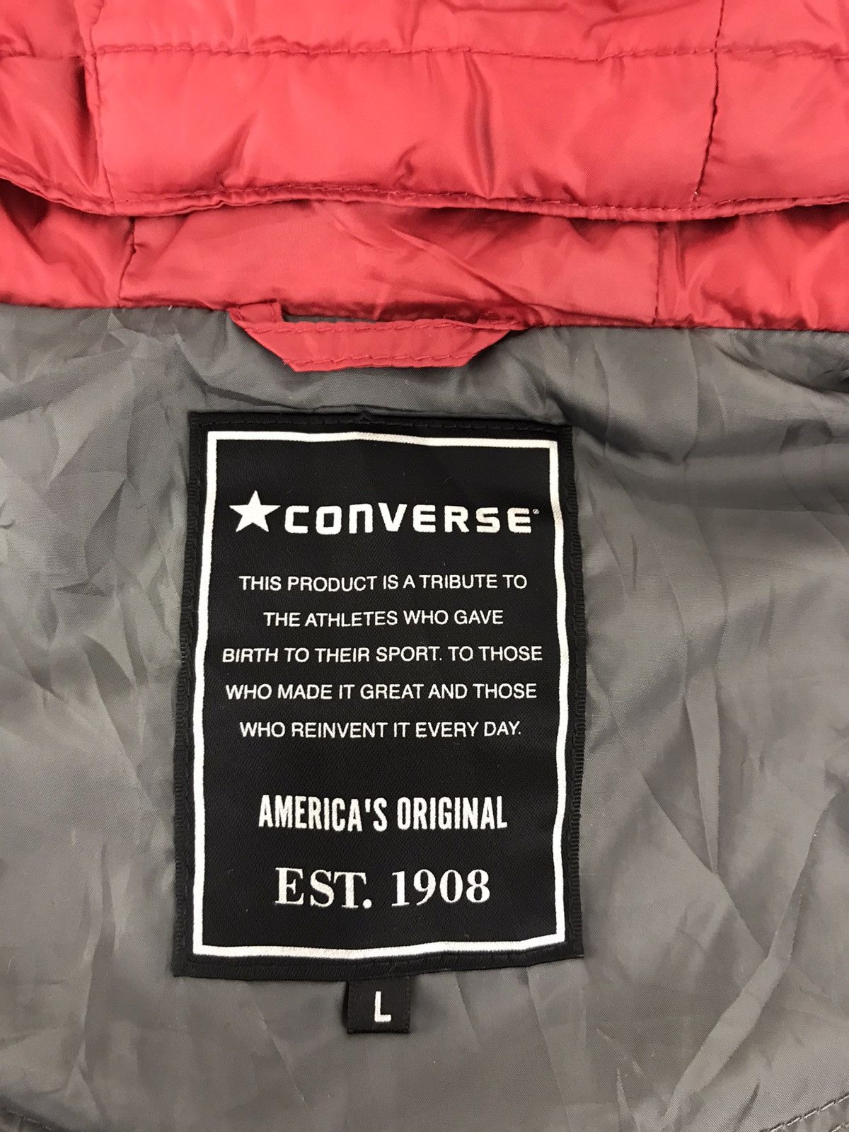 Converse × Vintage Vintage Converse Puffer Quilted Padded Jacket Size US M / EU 48-50 / 2 - 5 Thumbnail