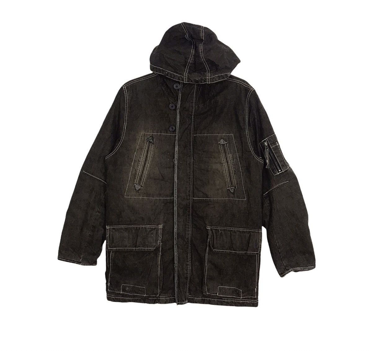 Japanese Brand × Vintage Ventina Brown Heavy Padded Denim Jacket Classic Size US L / EU 52-54 / 3 - 1 Thumbnail