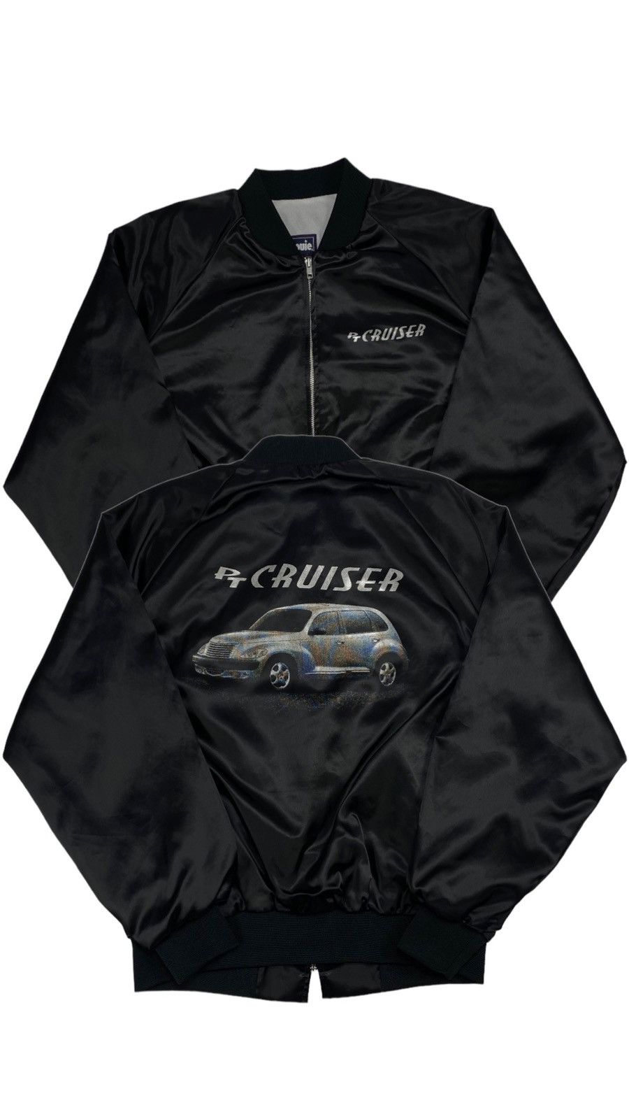 image of Avant Garde x Made In USA Drop Chrysler Pt Cruiser Saint Louie Nylon Shimmer Jacket in Black (Size 