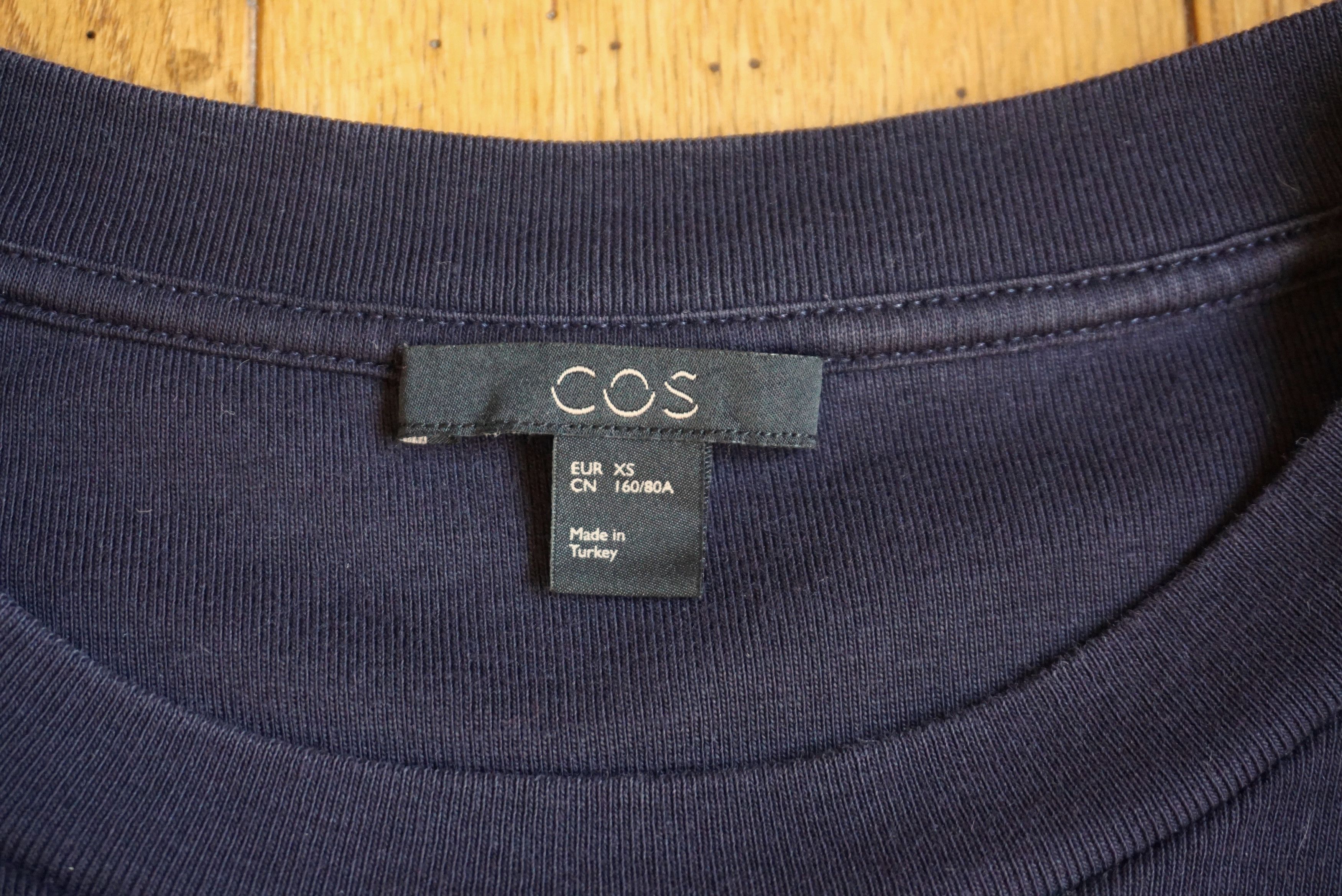 Cos COS XS US 2/4 navy blouse casual top minimal contemporary Size XS / US 0-2 / IT 36-38 - 15 Thumbnail