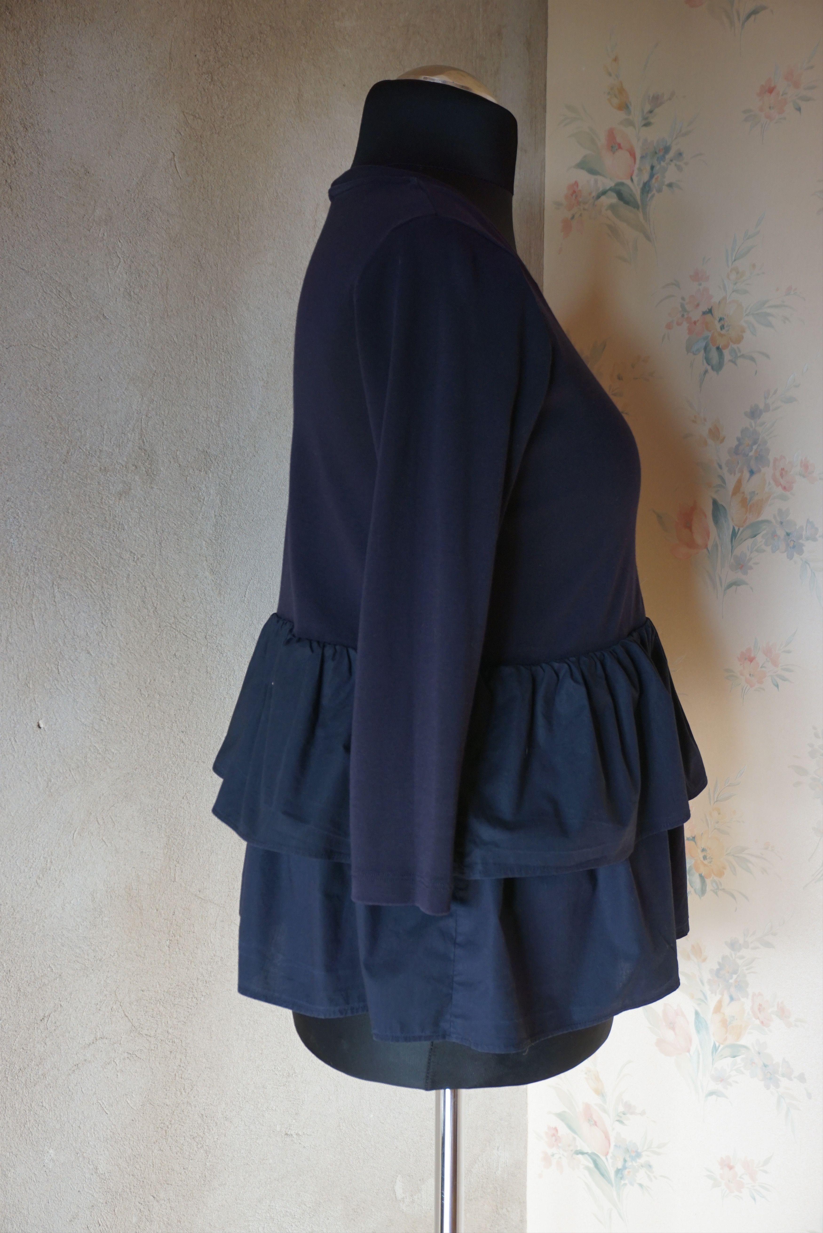 Cos COS XS US 2/4 navy blouse casual top minimal contemporary Size XS / US 0-2 / IT 36-38 - 13 Thumbnail