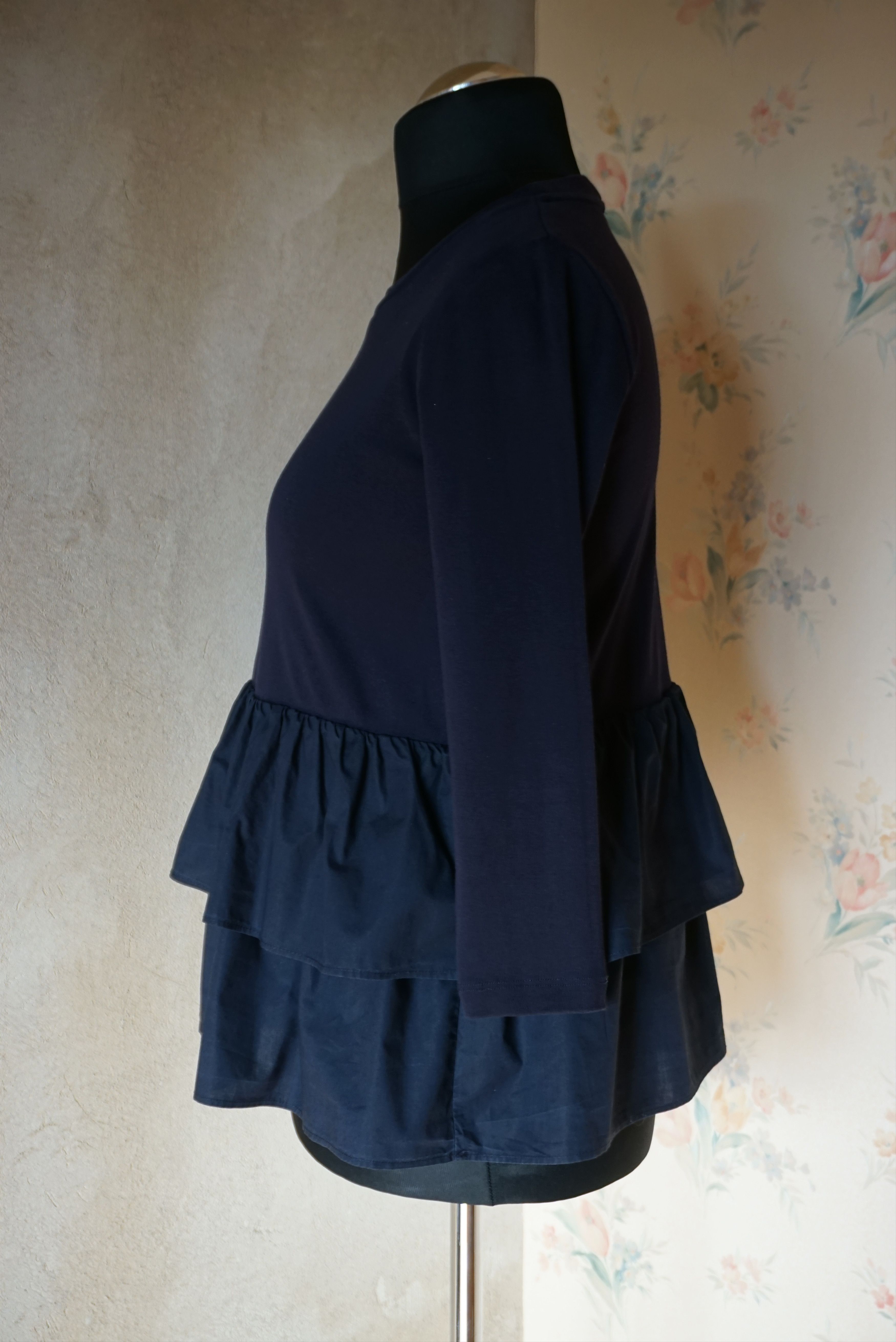Cos COS XS US 2/4 navy blouse casual top minimal contemporary Size XS / US 0-2 / IT 36-38 - 9 Thumbnail