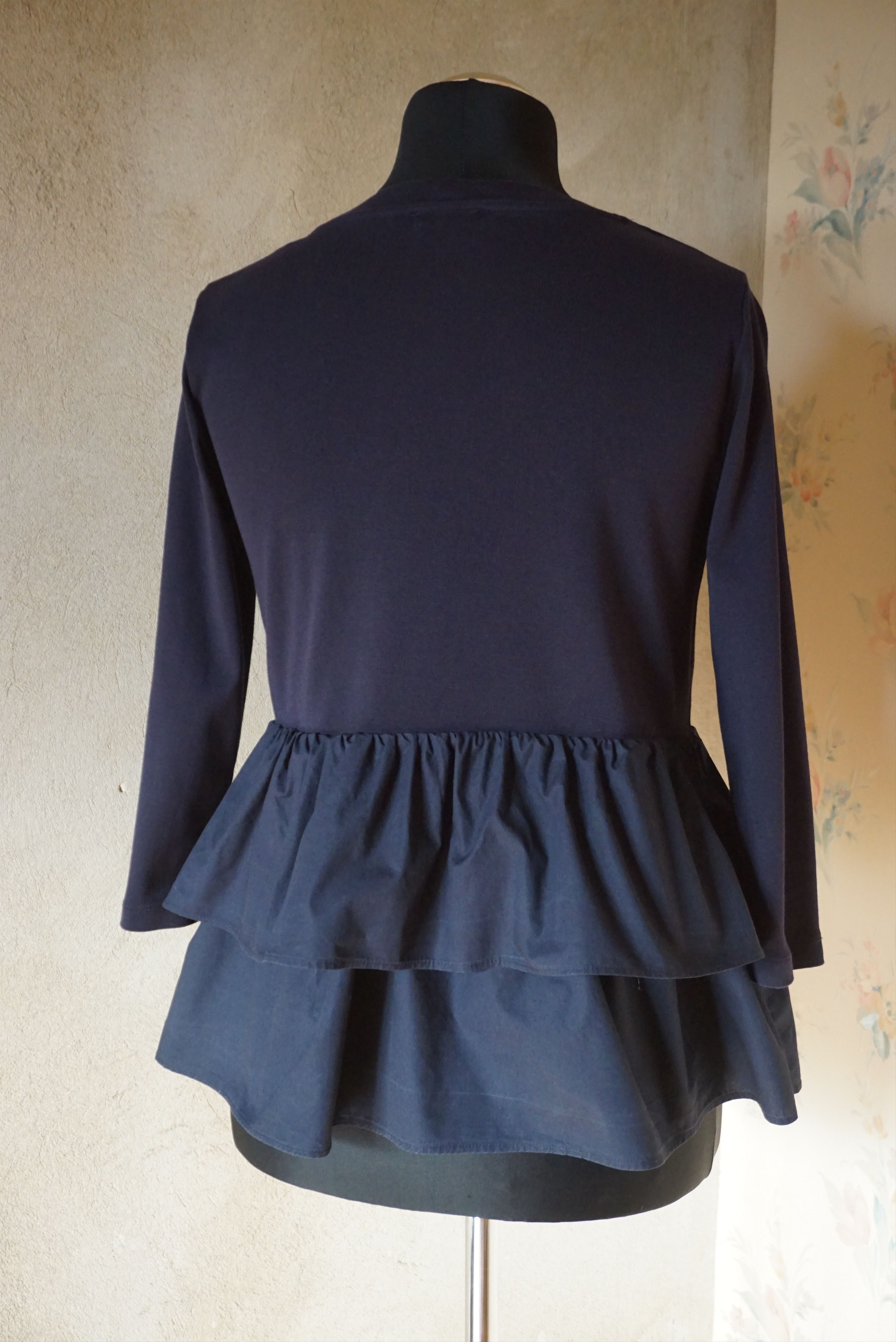 Cos COS XS US 2/4 navy blouse casual top minimal contemporary Size XS / US 0-2 / IT 36-38 - 12 Thumbnail