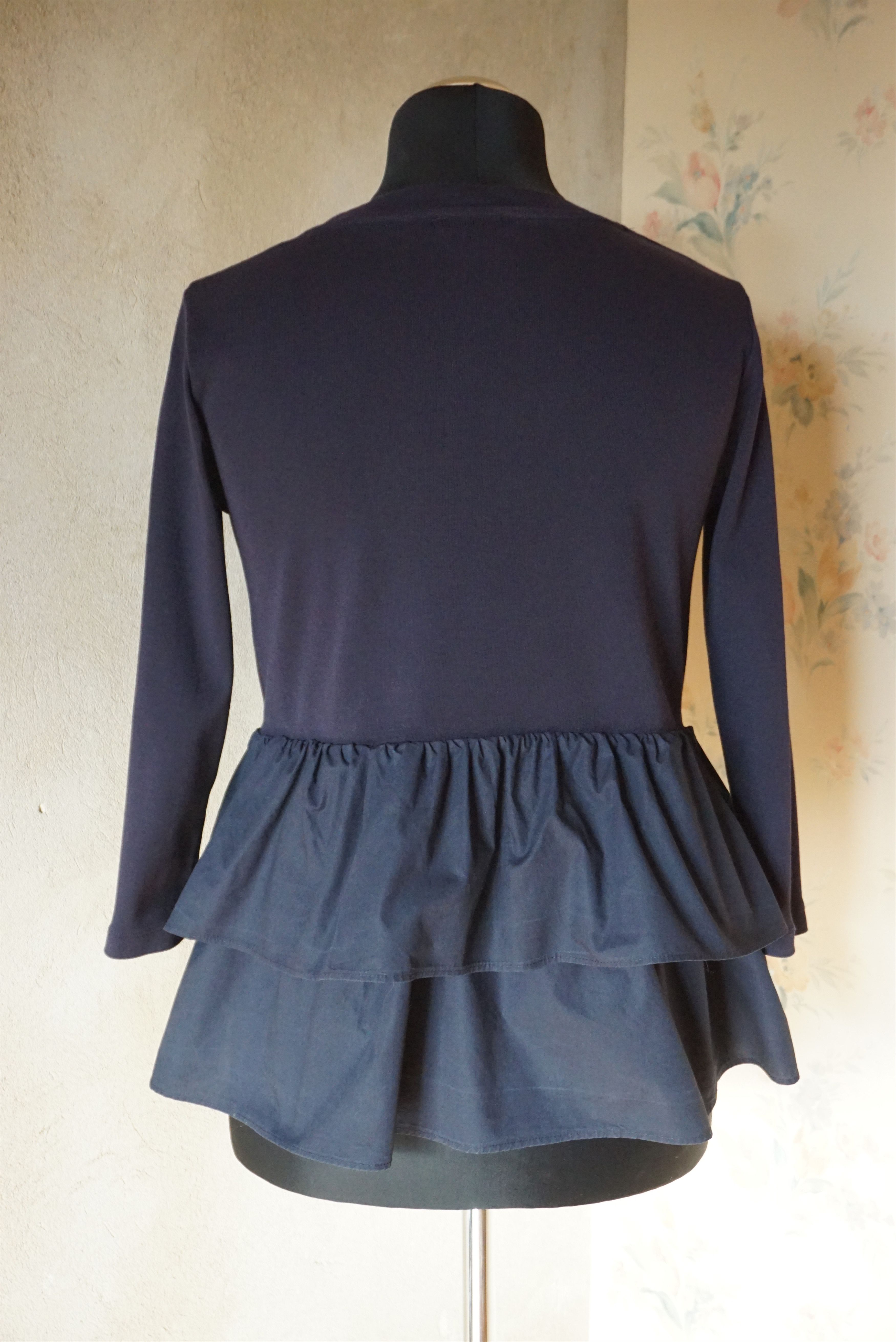 Cos COS XS US 2/4 navy blouse casual top minimal contemporary Size XS / US 0-2 / IT 36-38 - 10 Thumbnail