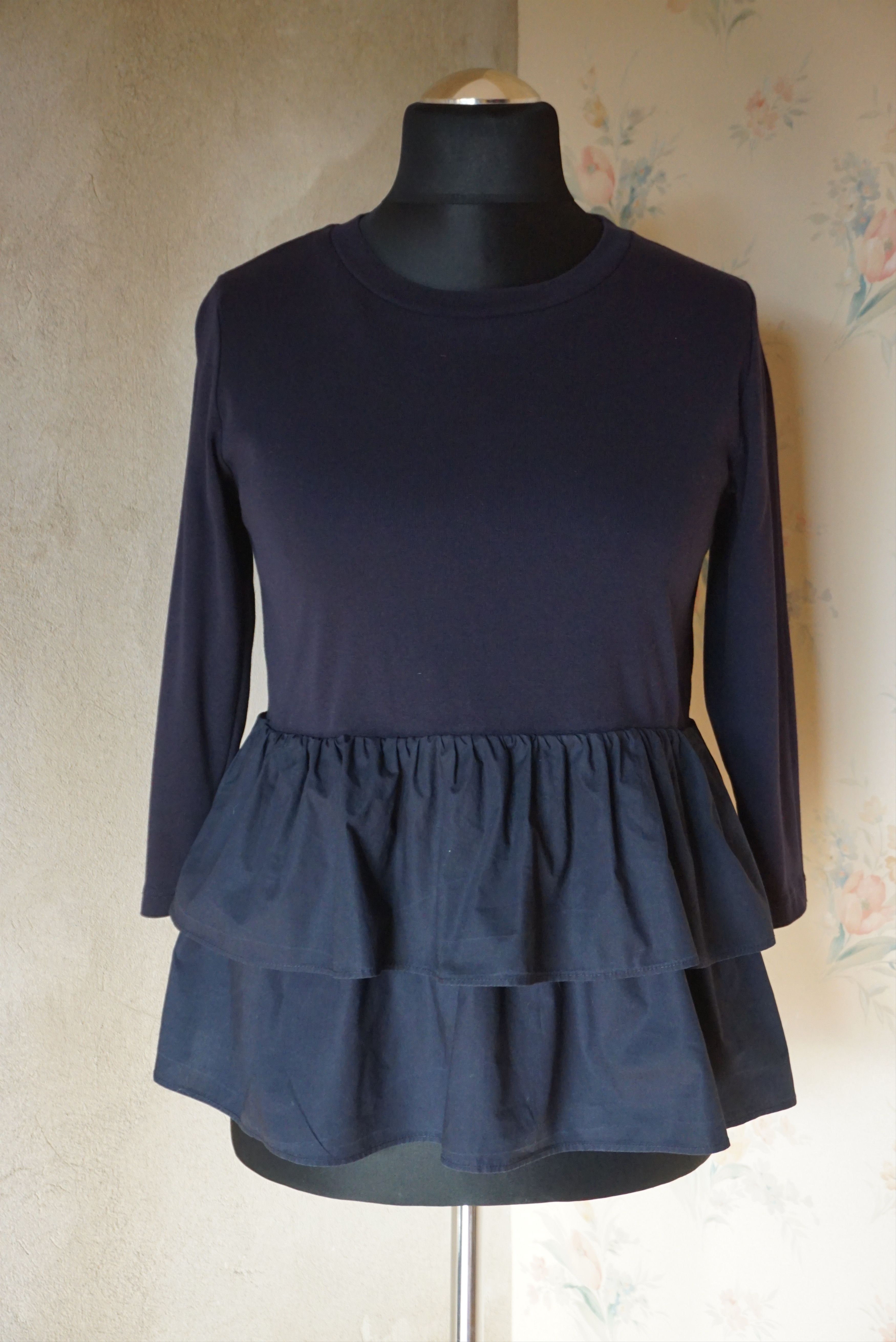 Cos COS XS US 2/4 navy blouse casual top minimal contemporary Size XS / US 0-2 / IT 36-38 - 14 Thumbnail