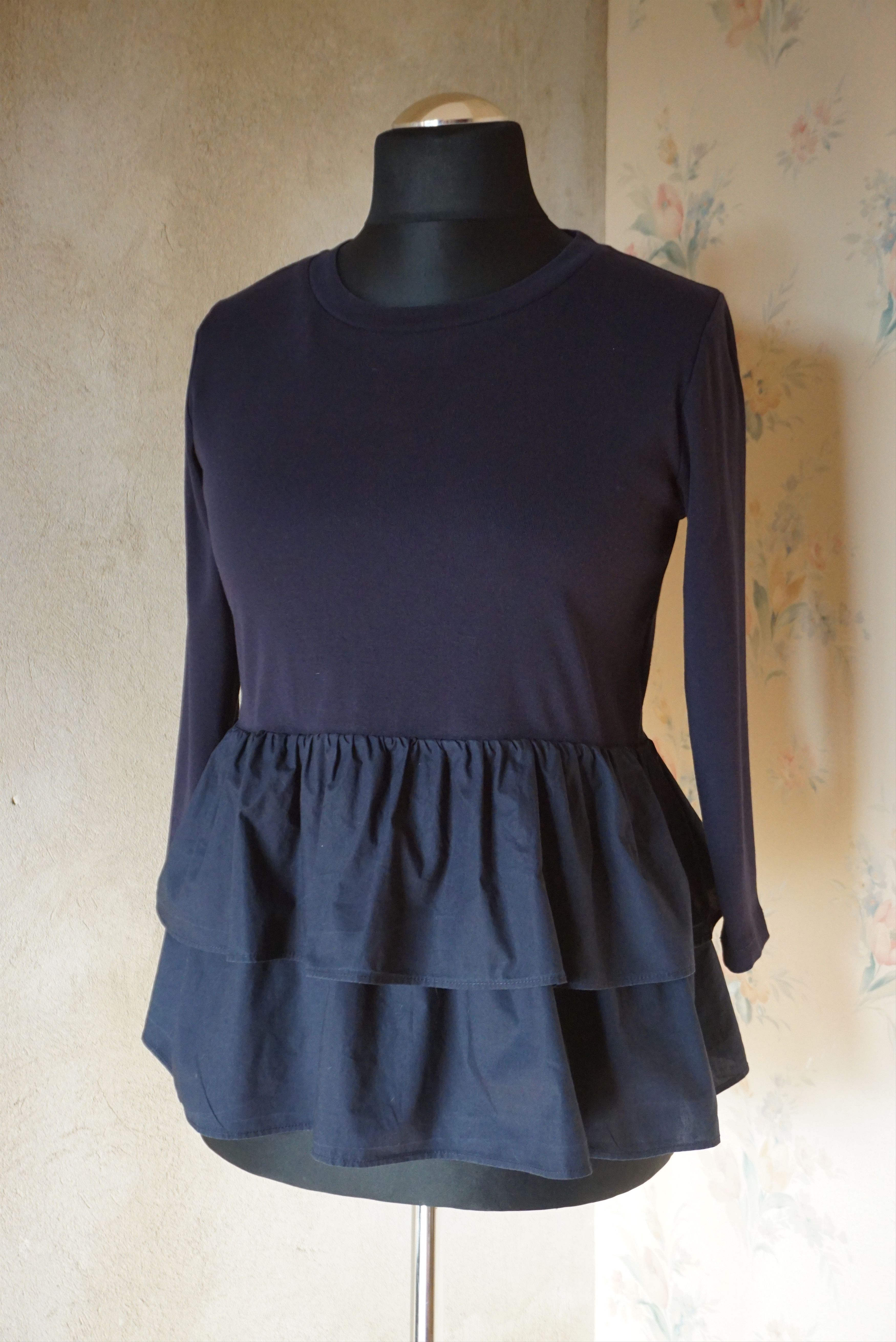 Cos COS XS US 2/4 navy blouse casual top minimal contemporary Size XS / US 0-2 / IT 36-38 - 11 Thumbnail