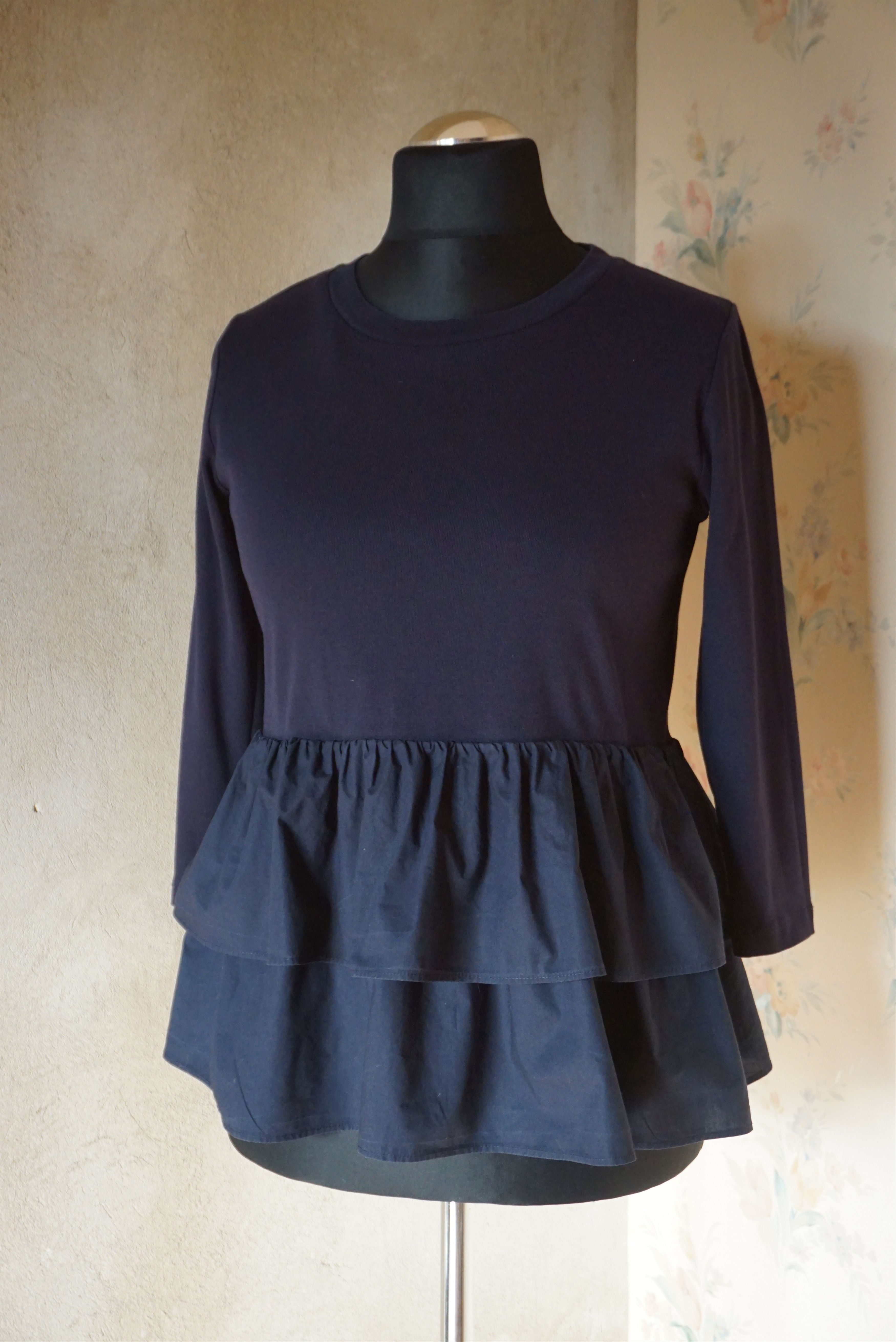 Cos COS XS US 2/4 navy blouse casual top minimal contemporary Size XS / US 0-2 / IT 36-38 - 5 Thumbnail
