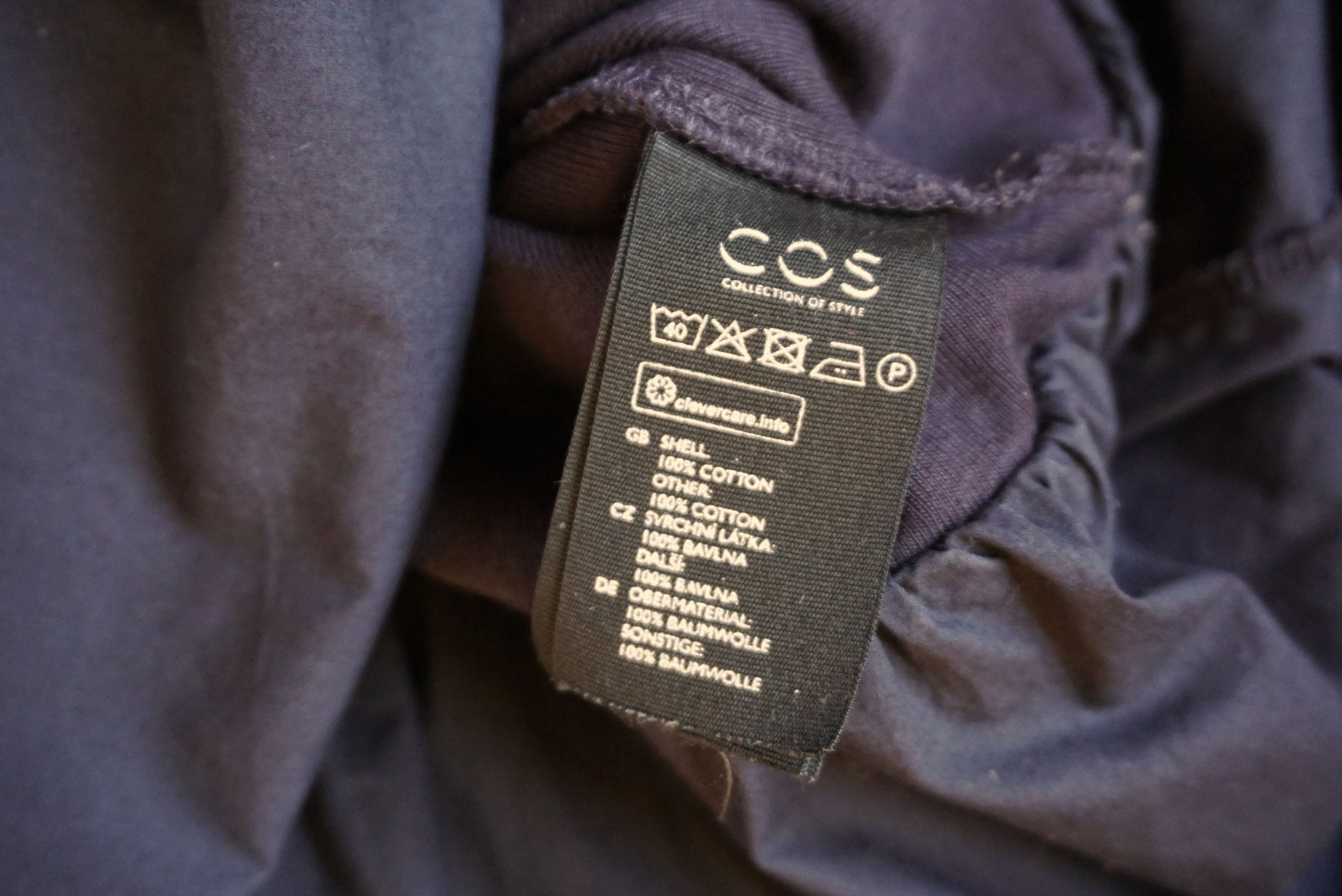 Cos COS XS US 2/4 navy blouse casual top minimal contemporary Size XS / US 0-2 / IT 36-38 - 16 Thumbnail