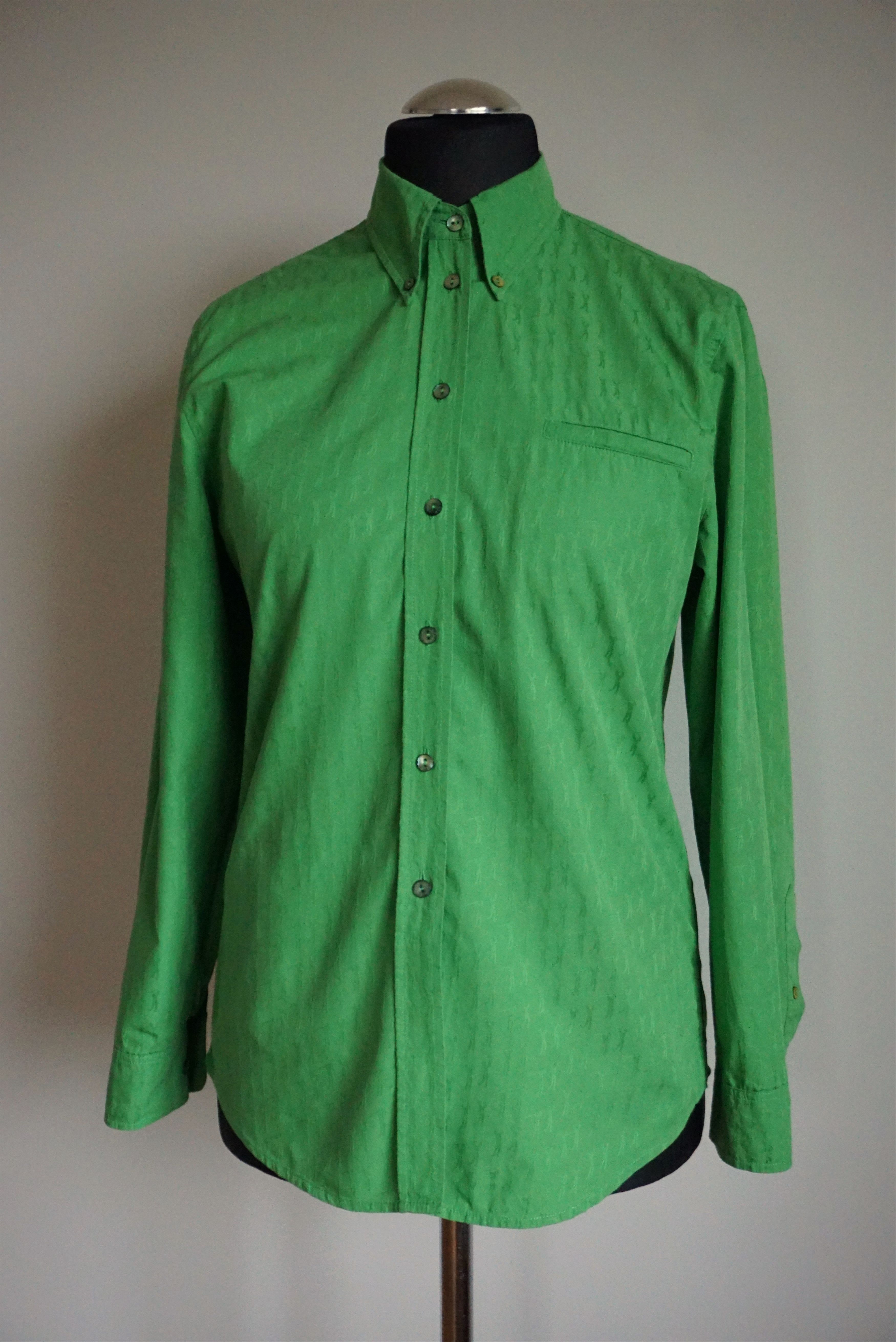 Designer Womens Escada Sport green shirt blouse patterned Size S / US 4 / IT 40 - 3 Thumbnail
