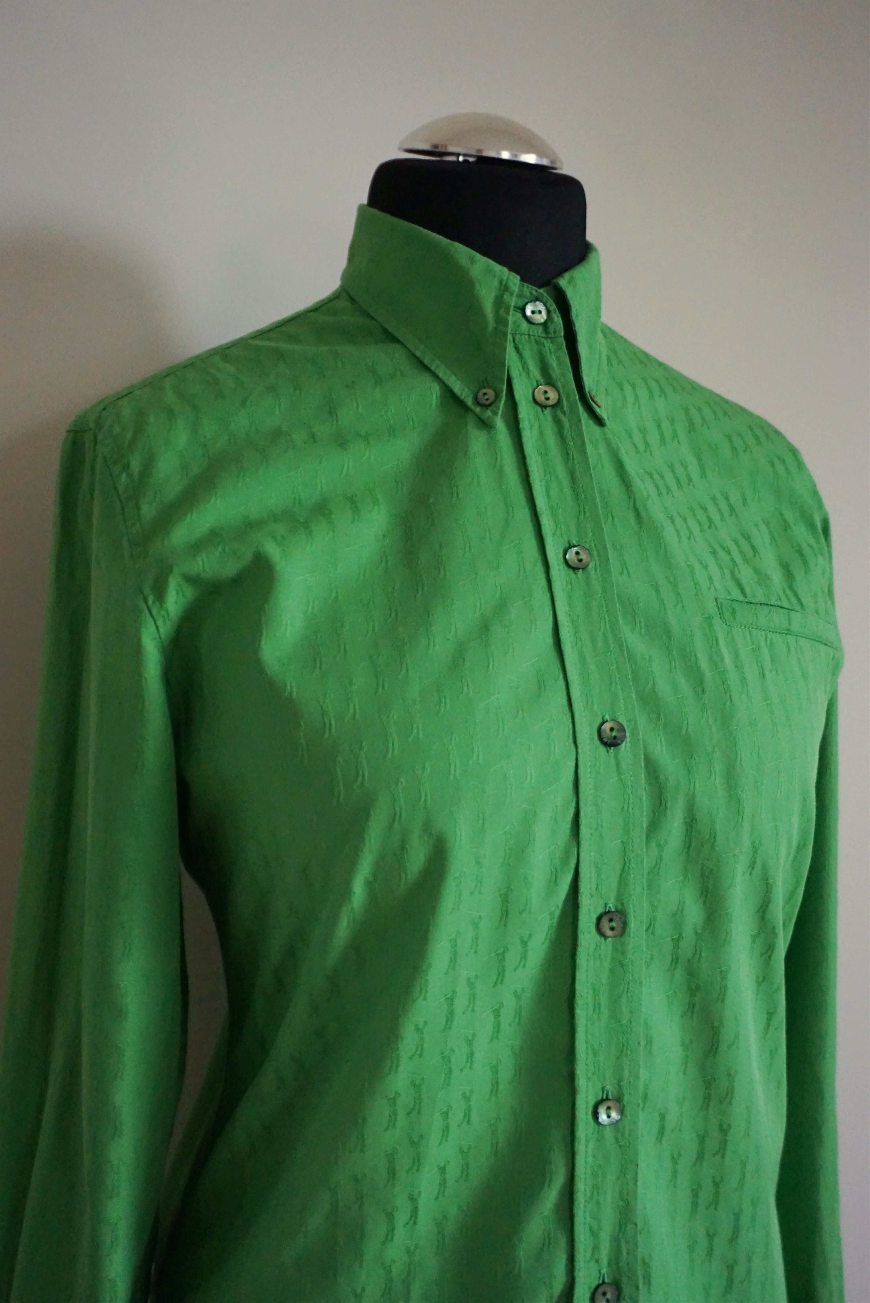 Designer Womens Escada Sport green shirt blouse patterned Size S / US 4 / IT 40 - 5 Thumbnail