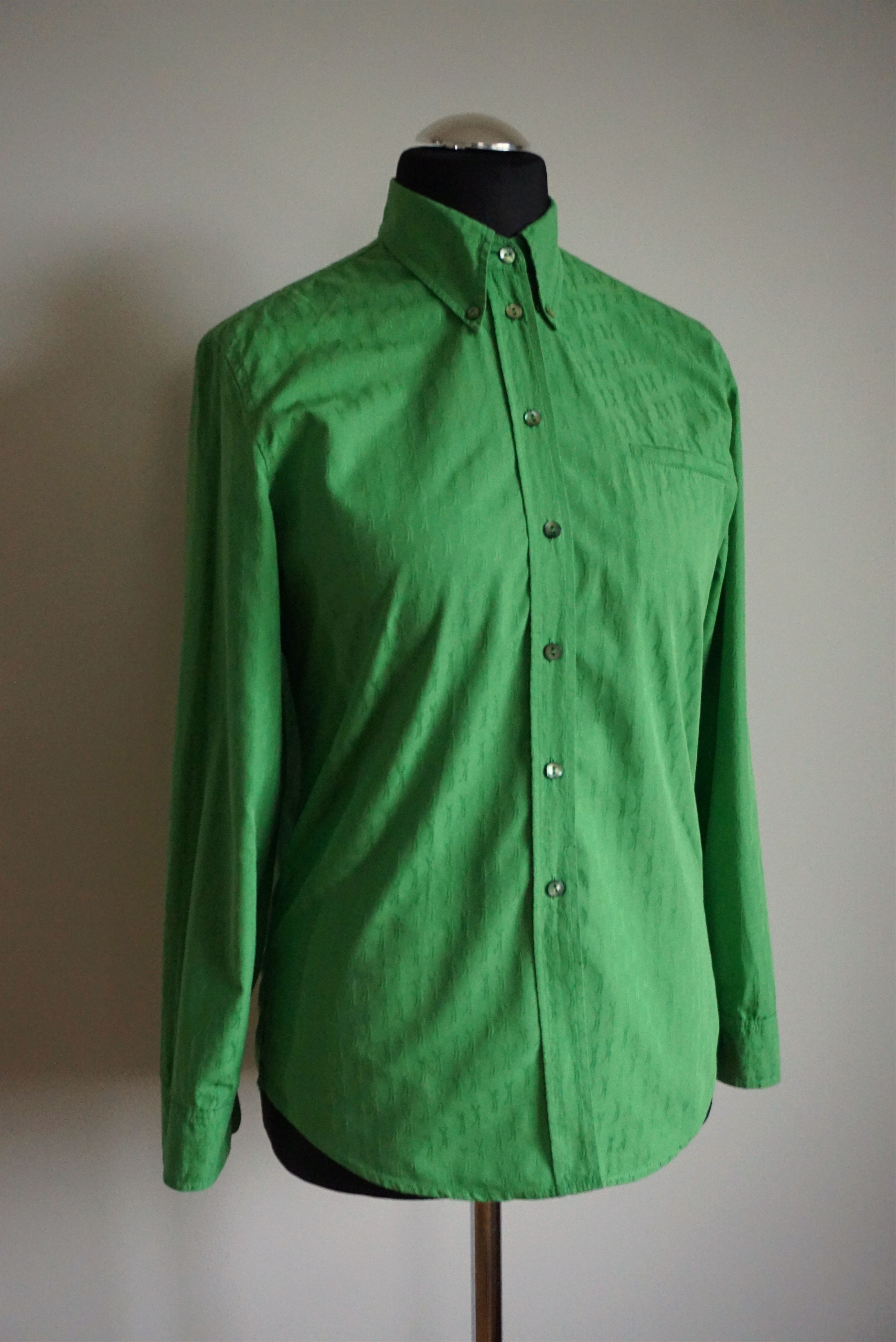 Designer Womens Escada Sport green shirt blouse patterned Size S / US 4 / IT 40 - 6 Thumbnail